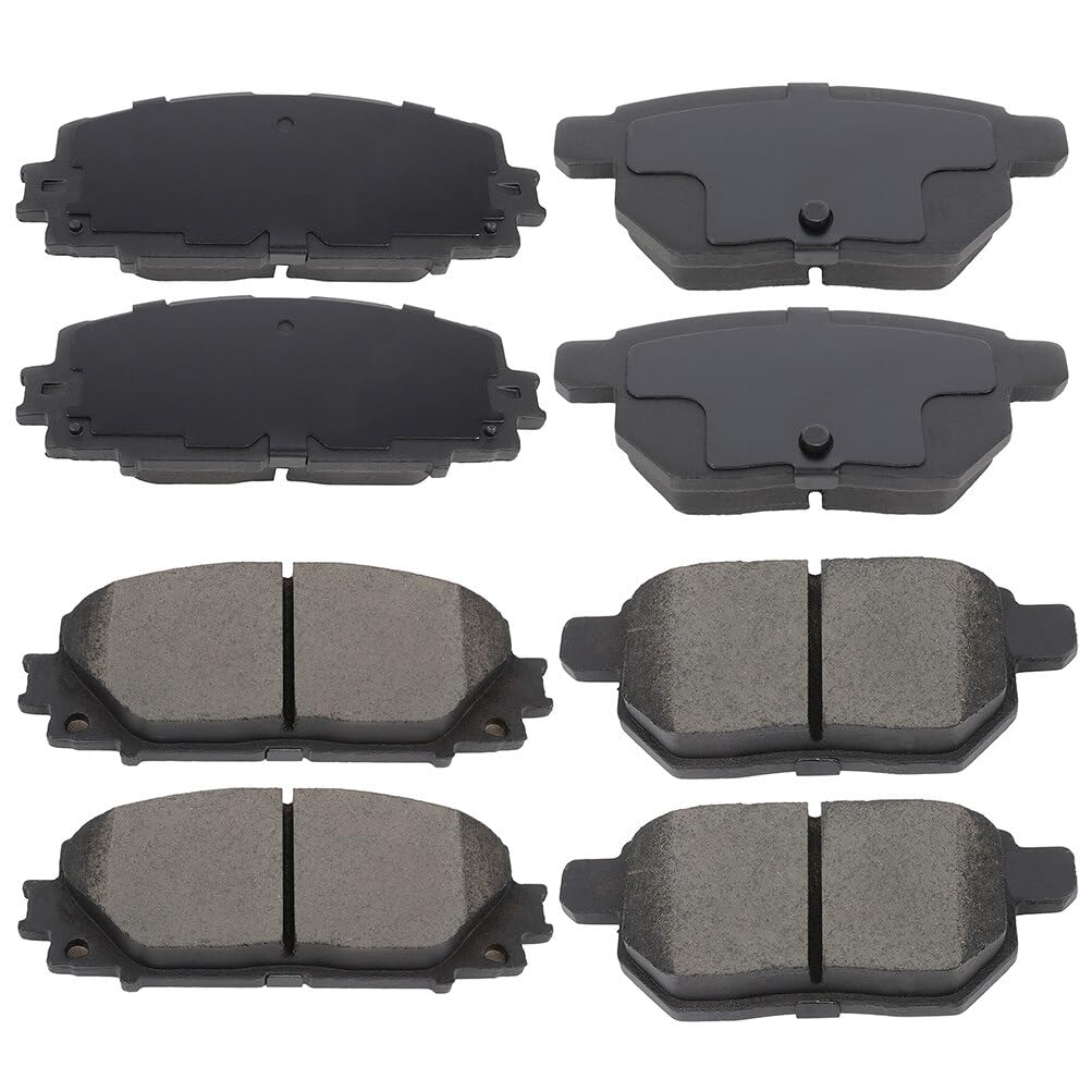 Cciyu D1184 D1354 Front & Rear Ceramic Disc Brake Pads Kit For Pontiac Vibe 2009-2010,For Scion Xb 2008-2015,For Toyota Corolla