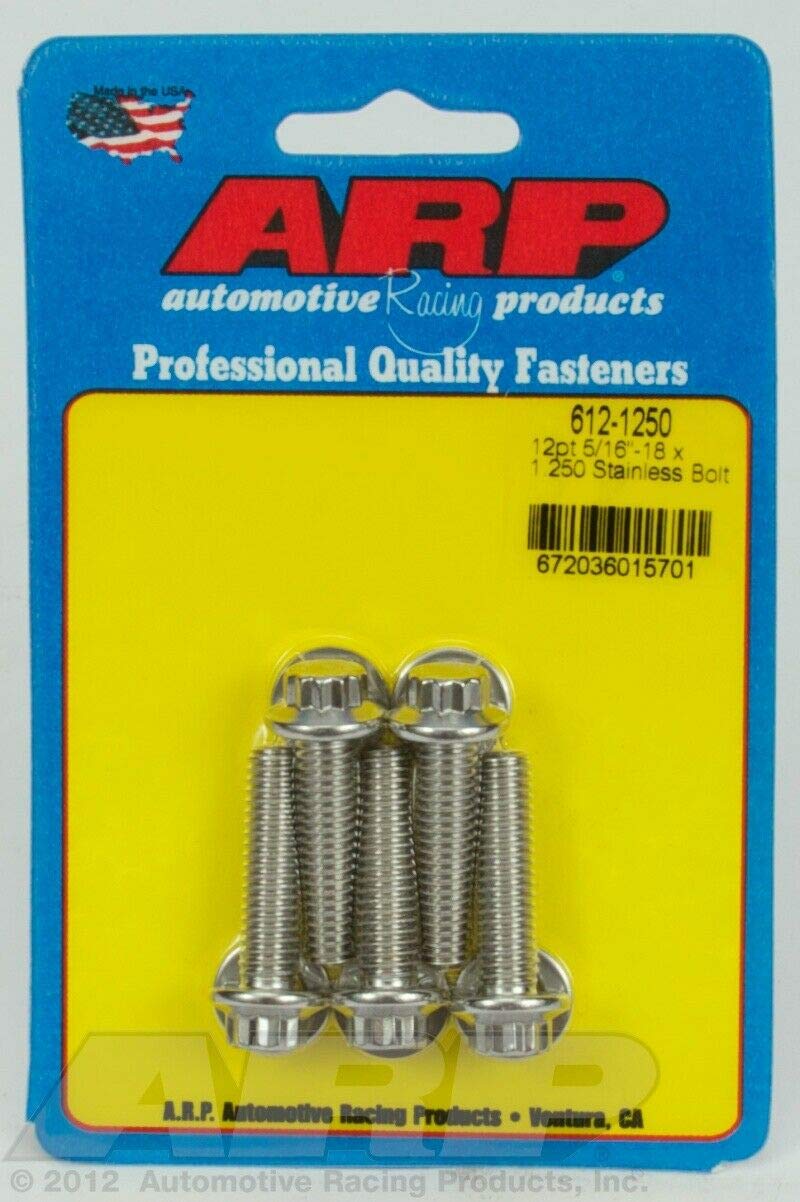 ARP Bolts 6121250 12 Pt 5/1618x1.25pk/5