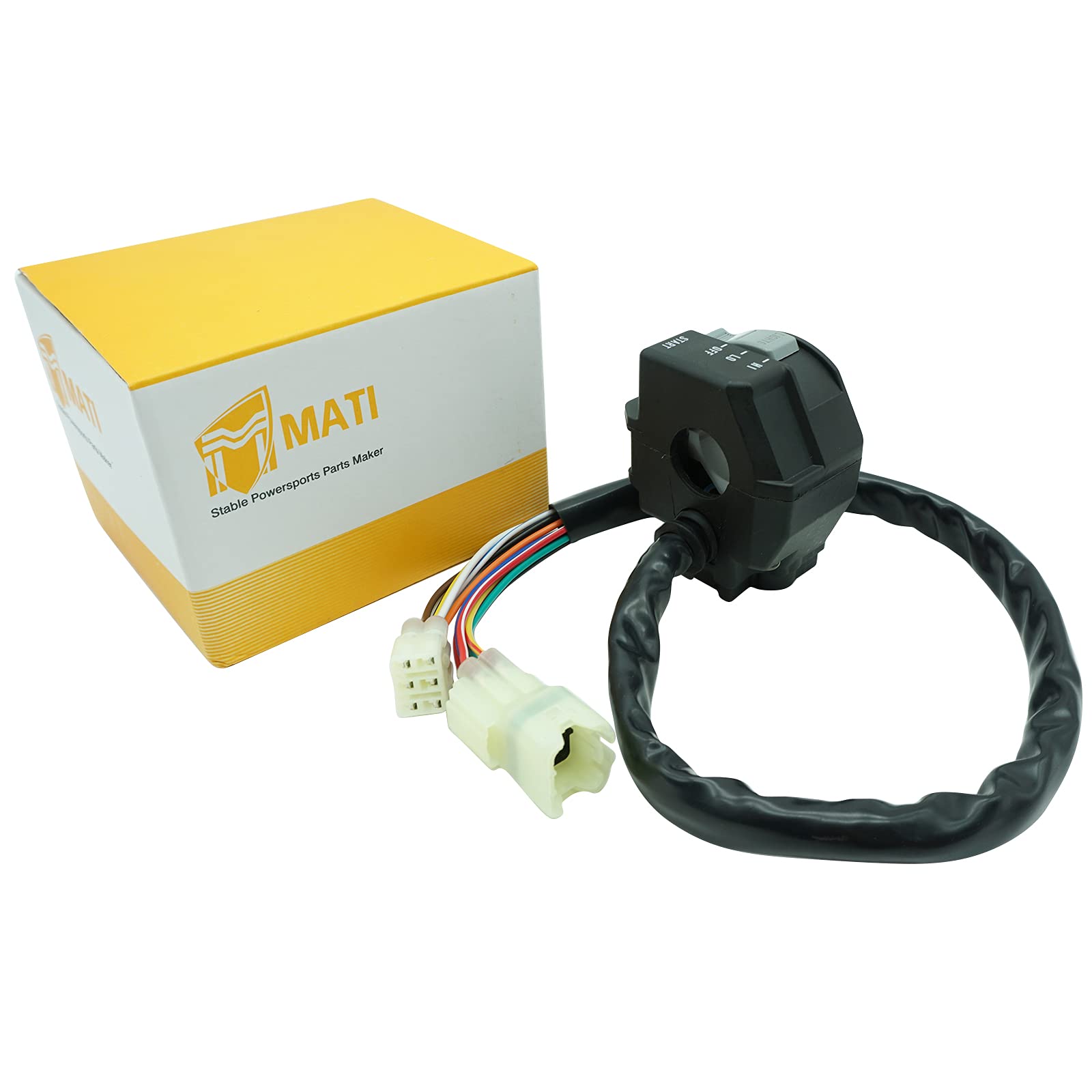 M MATI Left Handlebar Start Stop Headlight Switch for Can Am Outlander/Renegade 650-1000, Model 710005070