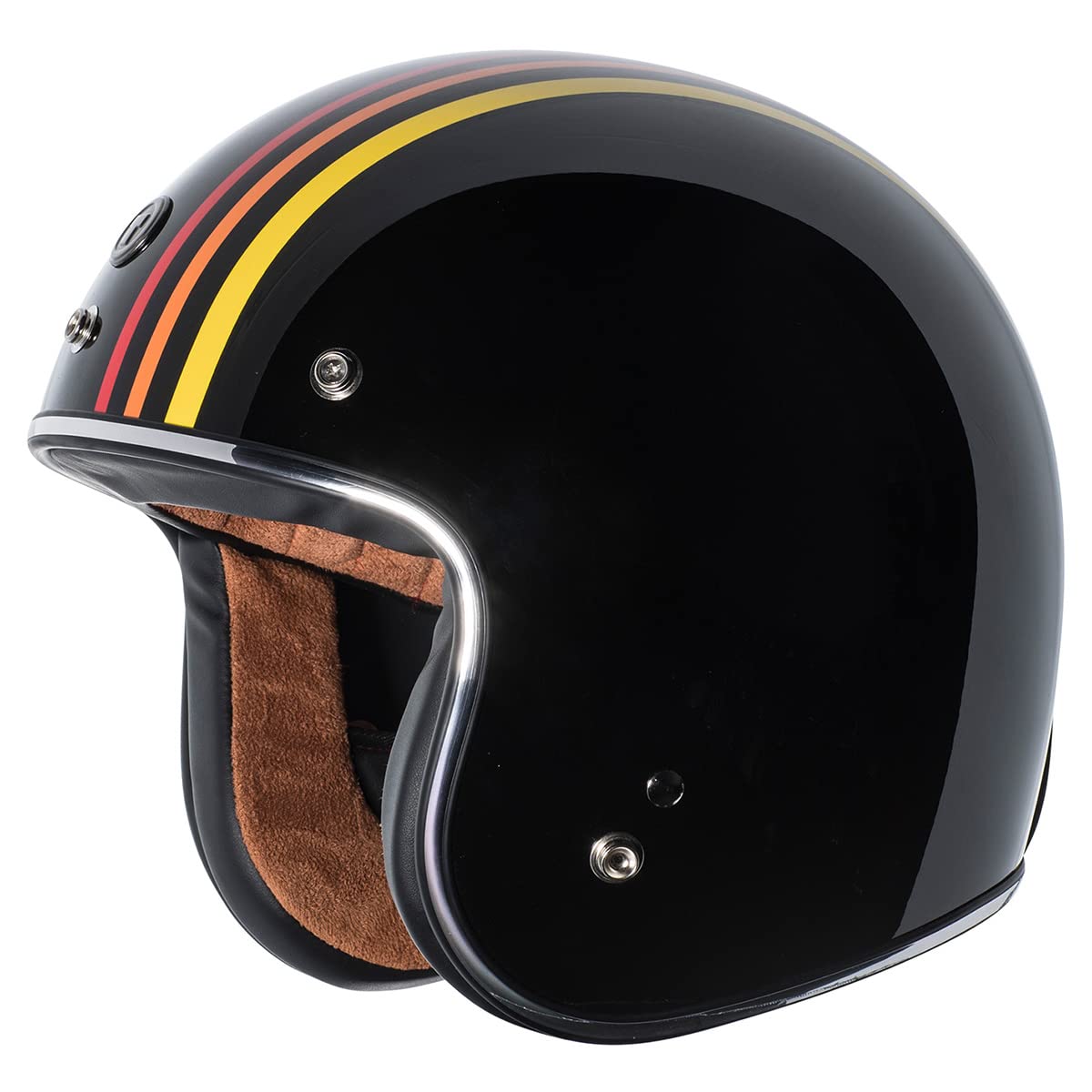 Torc T50 Route 66 Open Face Helmet With 1978'' Graphic (Gloss Black, Xx-Large)