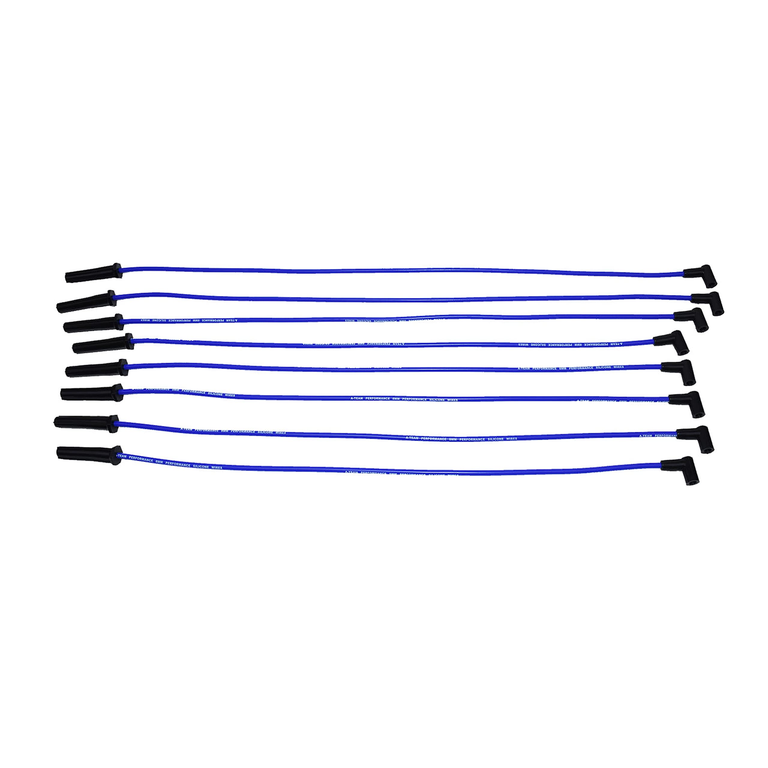 A-Team Performance - Silicone Spark Plug Wires Set BBF FE Big Block - Compatible with Ford Valve Cover 332 351C 351M 352 360 361