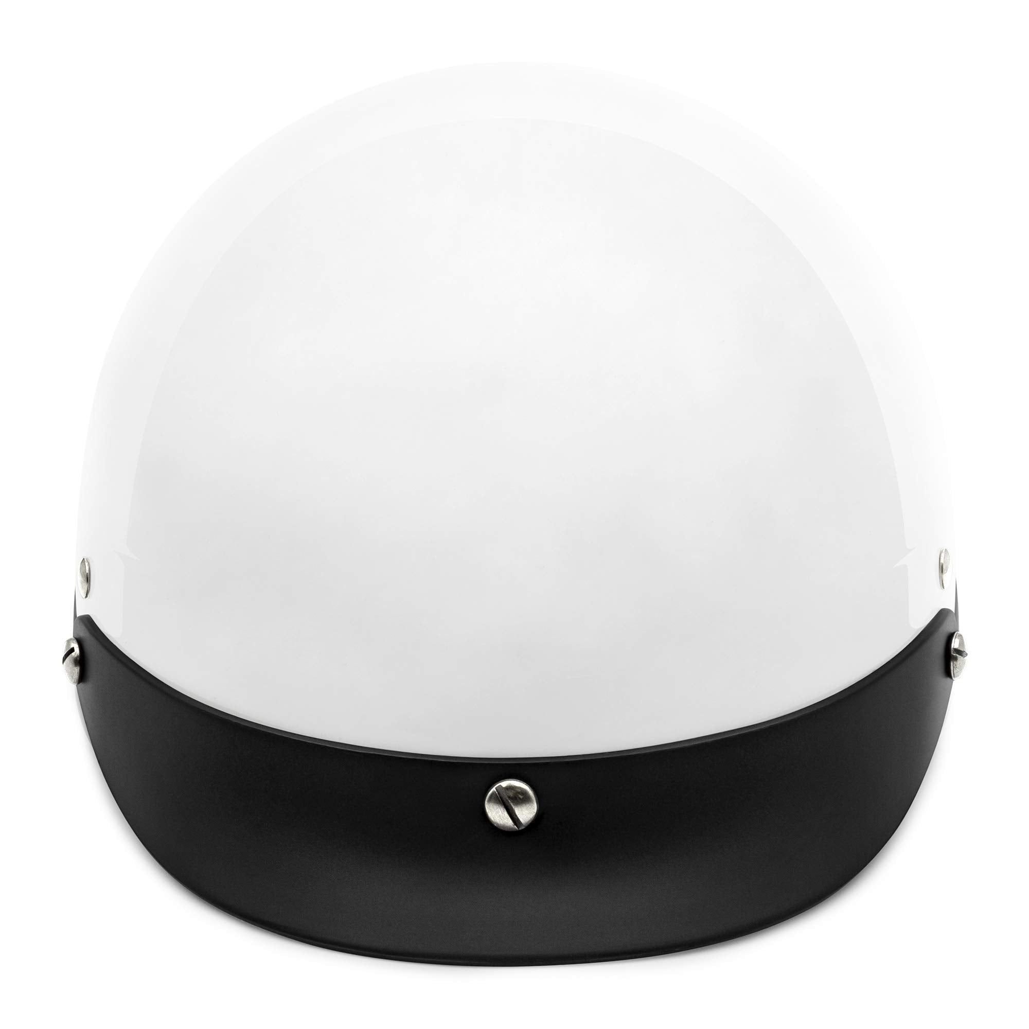Vcan Cruiser Gloss White Motorcycle Half Helmet (X-Large)