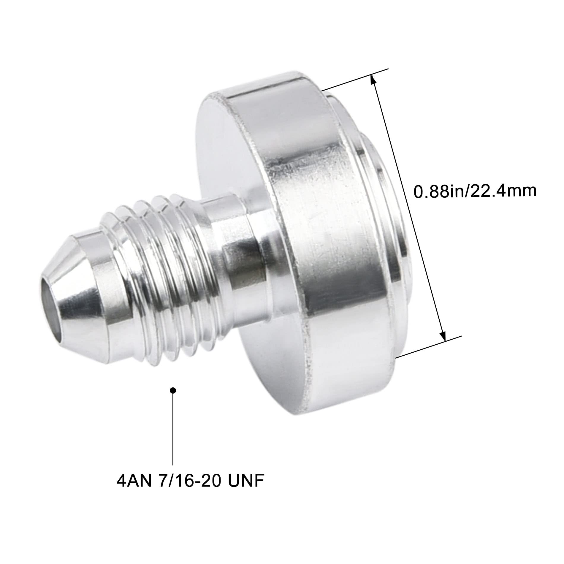 EVIL ENERGY 4AN Male Weld on Bung Fitting Aluminum 4PCS