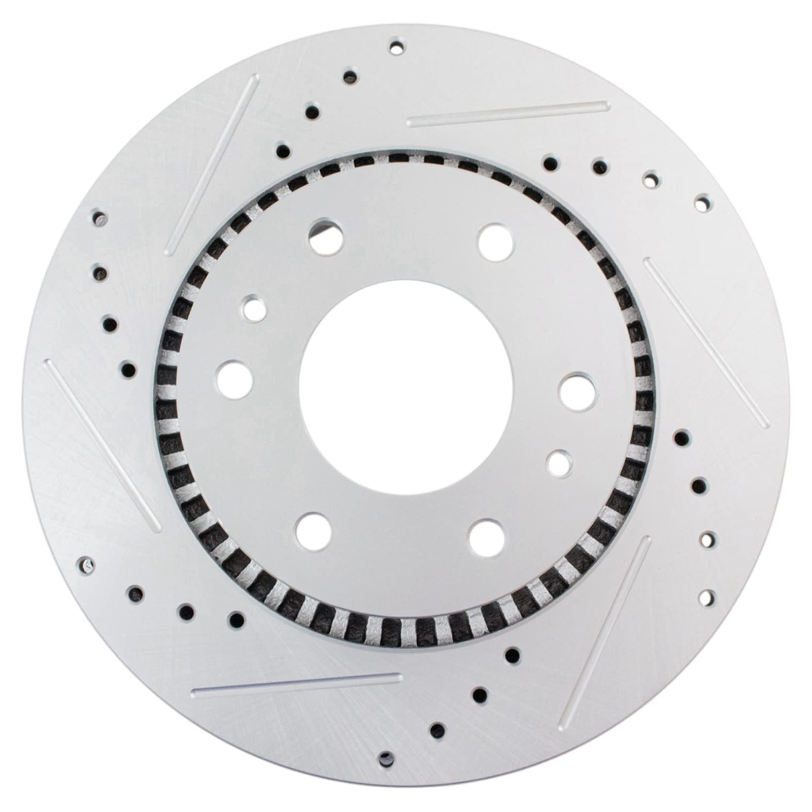 Trq Front Performance Brake Rotors Set Premium G-Coated Compatible With 2006-2007 Buick Rainier 2006-2009 Chevrolet Trailblazer
