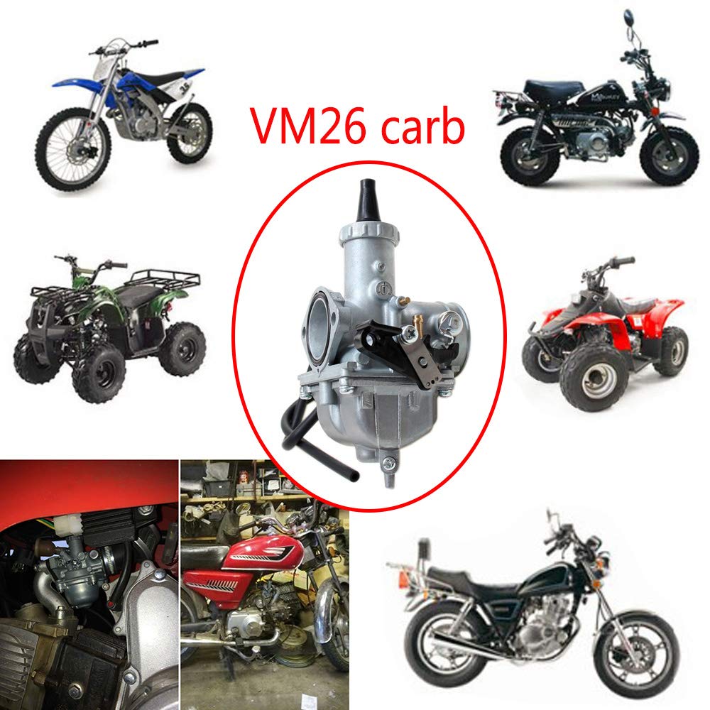 Vm26 30Mm Carb Carburetor With Air Filter Compatible With Motorcycle Pz30 200Cc 250Cc Hawk Go-Kart Taotao Sunl Jcl Jetmoto Kazum