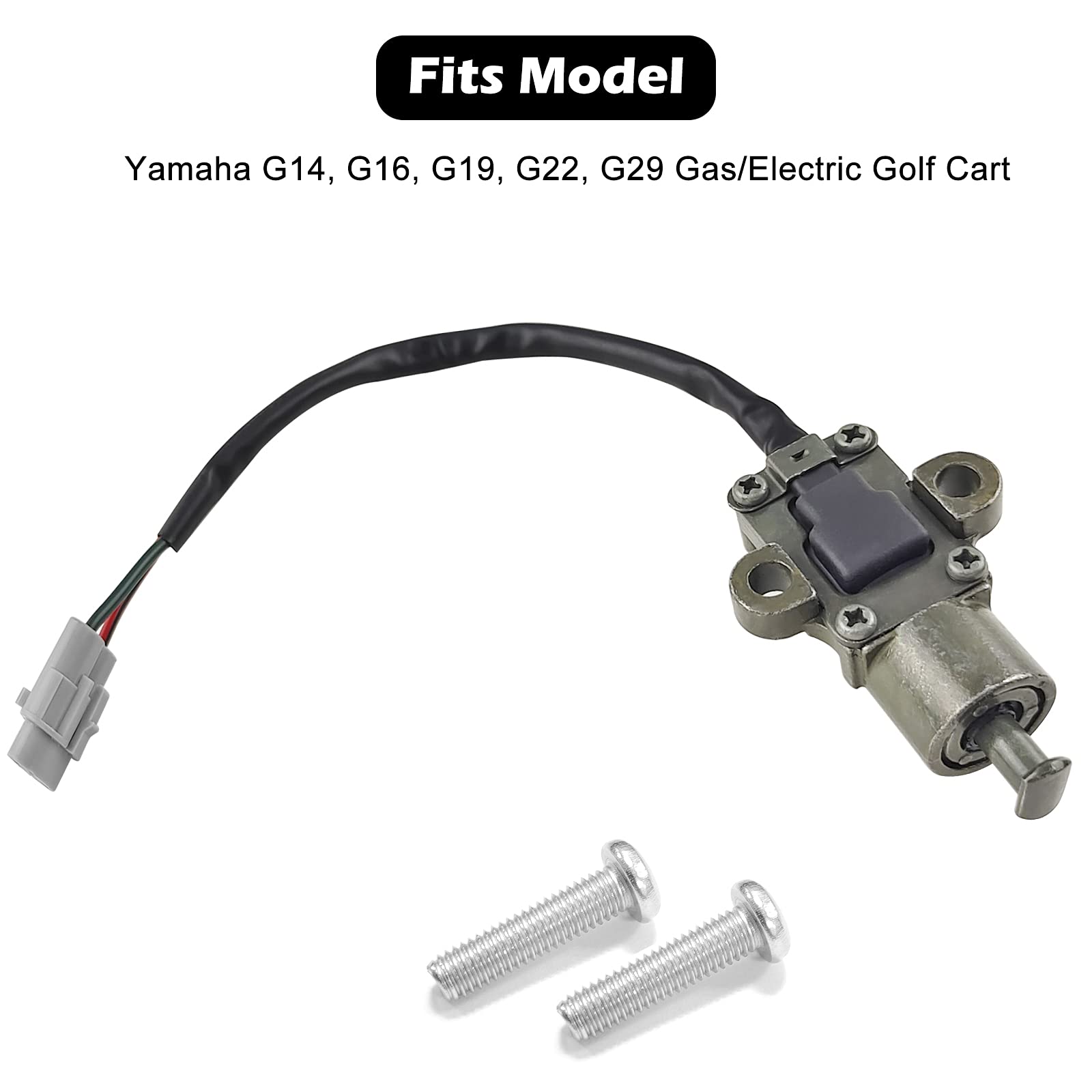 MOSNAI Yamaha Golf Cart Stop Switch Assembly - Fits G14, G16, G19, G22, G29 - Blackish Green - Stainless Steel