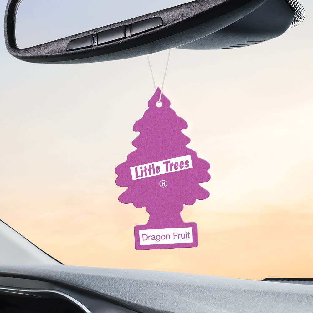 Little Trees Air Fresheners Car Air Freshener. Hanging Tree Provides Long Lasting Scent For Auto Or Home. Dragon Fruit, 24 Air F