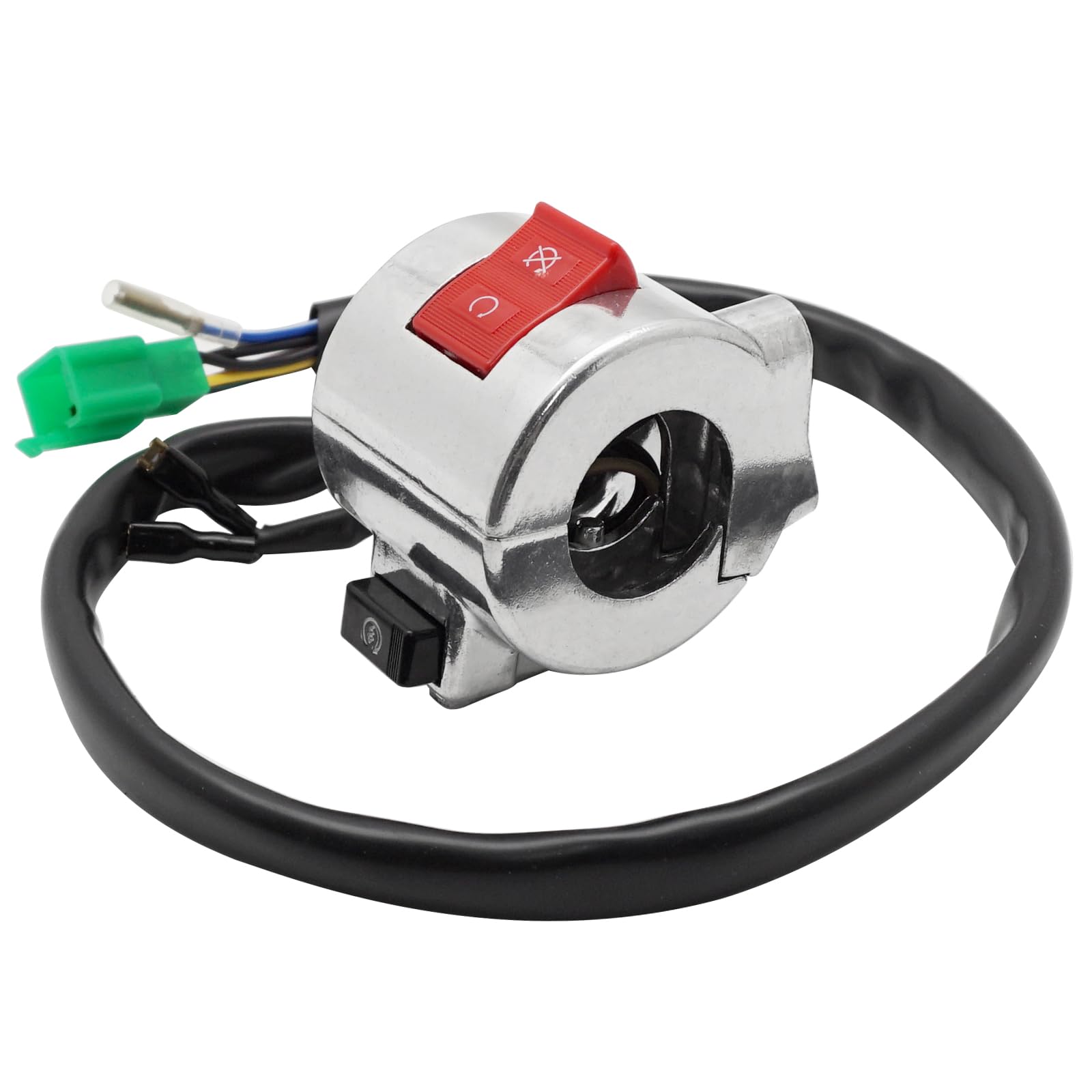 JAVIK Right Start Stop Kill Control Switch 35013-MCL-020 Compatible with Honda Shadow Spirit 750 VT750DC Silver