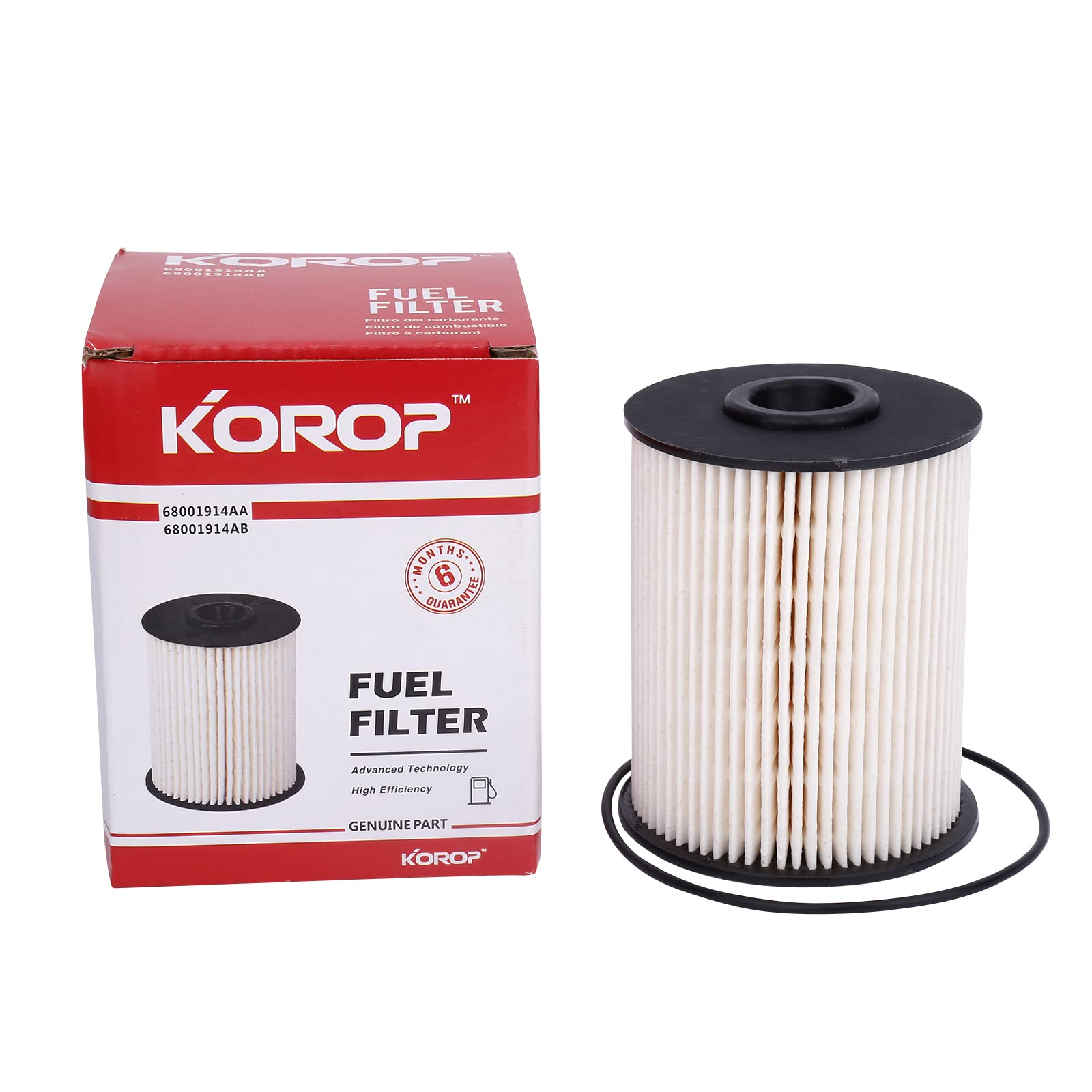 5.9 Cummins Fuel Filter Fits For Dodge Ram 2500 3500 5.9L Cummins Turbo Diesel 2000-2009 Replaces# 68001914Aa, 68001914Ab, 50155