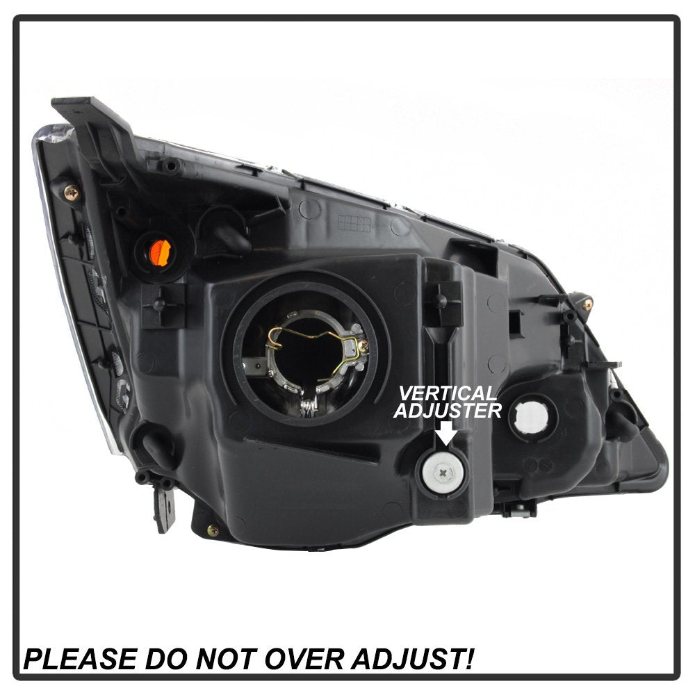 Acanii - For 2007-2011 Honda Crv Cr-V Headlights Headlamps Front Light Assembly Pair Replacement Driver + Passenger Side