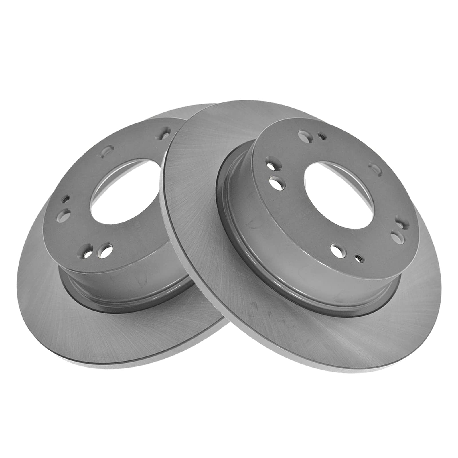 Trq Rear Brake Pad & Rotor Kit Brake Pads Brake Rotor Ceramic Premium G-Coated Compatible With 2004-2008 Acura Tsx 2003-2007 Hon