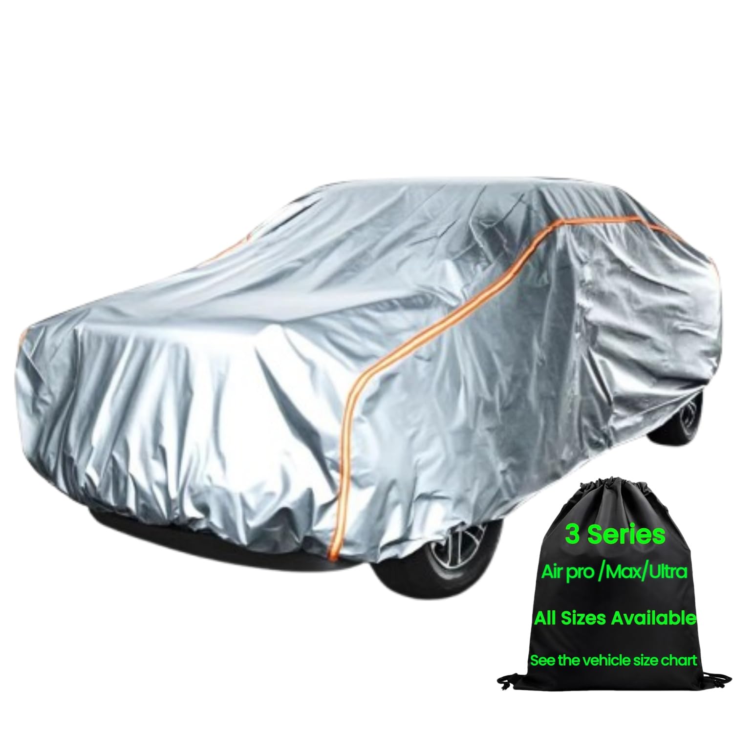 Anitant Truck Cover Waterproof All Weather Large Cover Tarp Protector Durability Scratch Free Cotton For Truck Under 253''