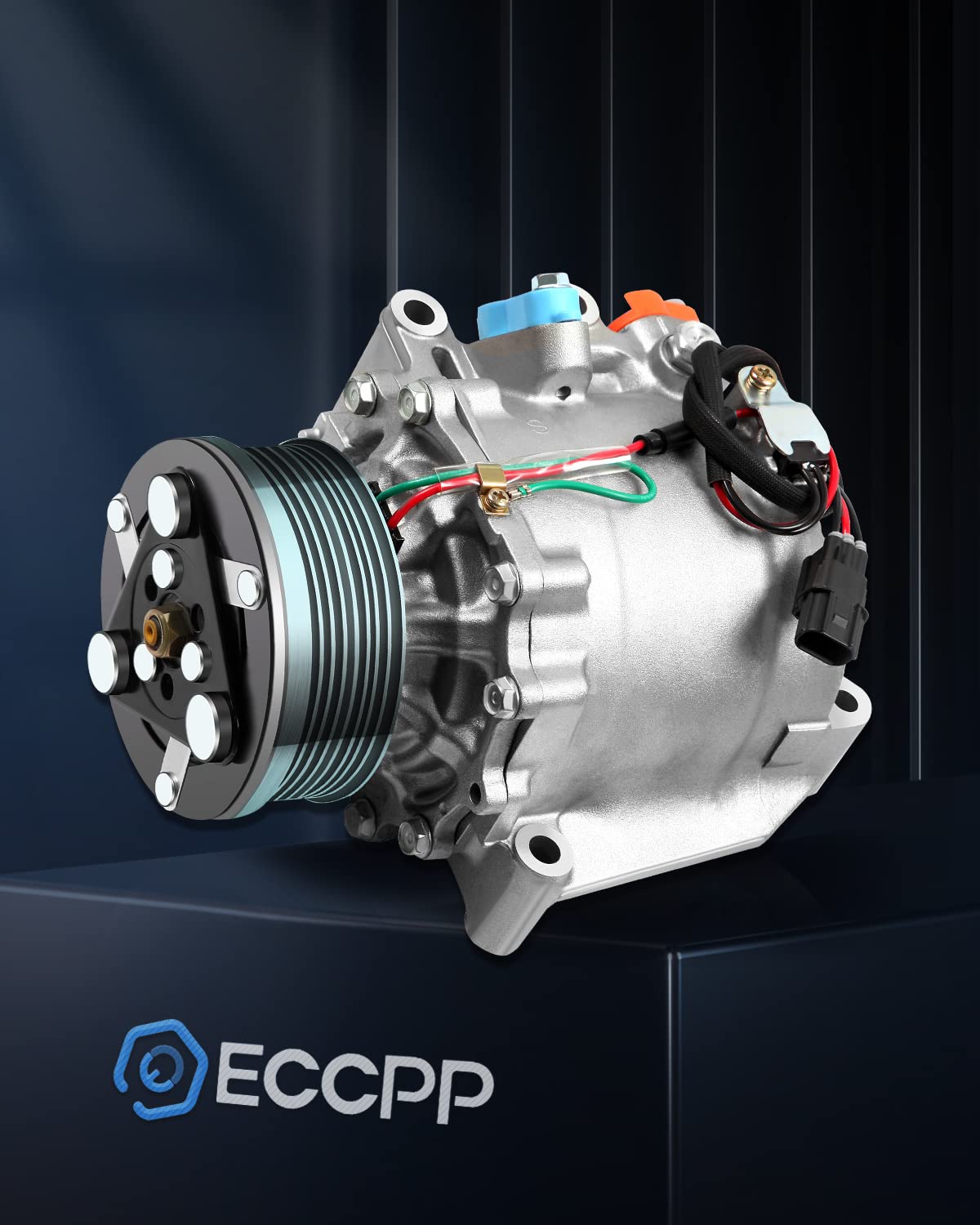 Eccpp Ac Compressor With Clutch 2006-2011 Fit For Honda Civic 1.8L Air Conditioning Compressor Rapid Cooling Trse07