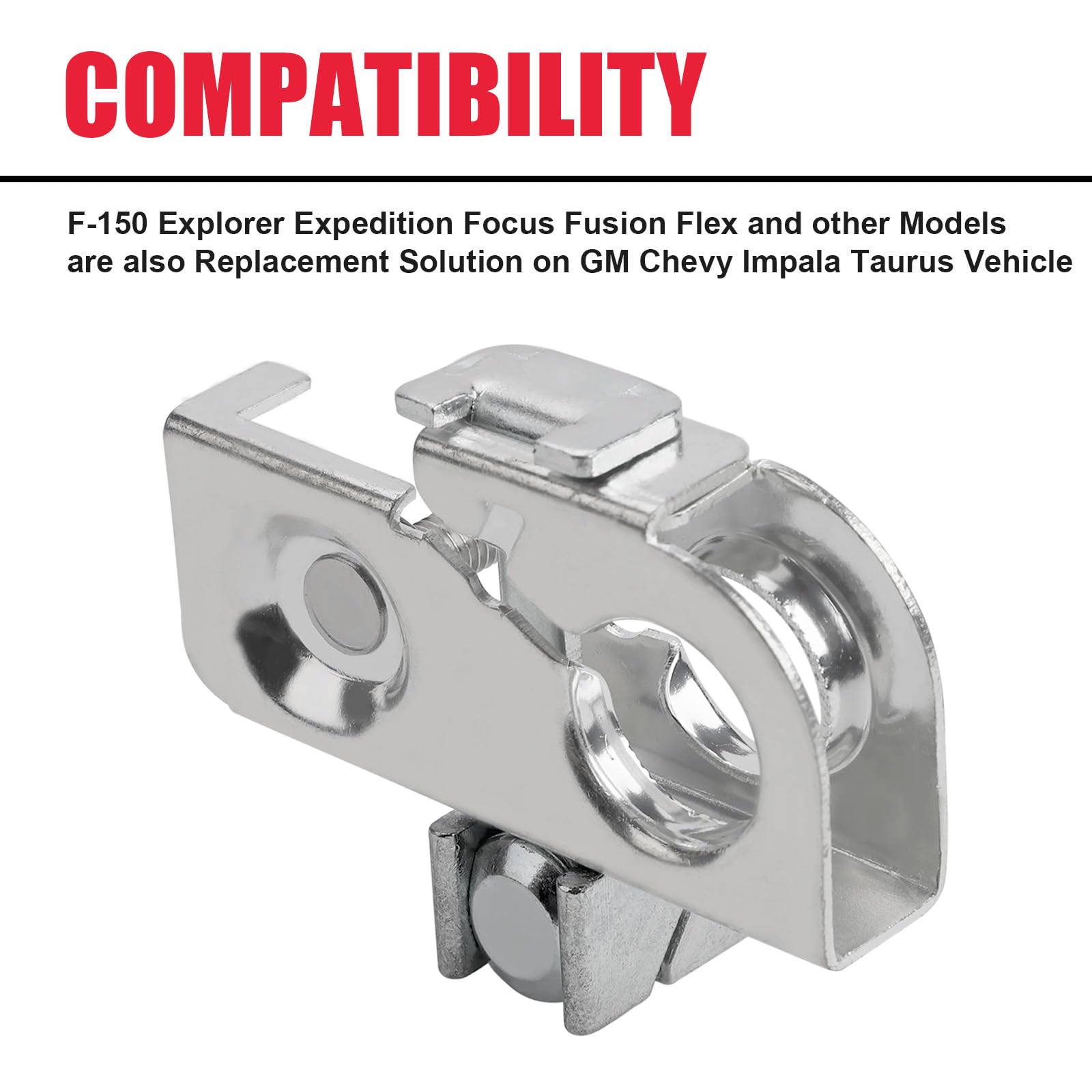 VASTAUTO Negative Battery Terminal Clamp with Nuts for F150, Edge, Mustang – Replaces BT4Z-14450-BA
