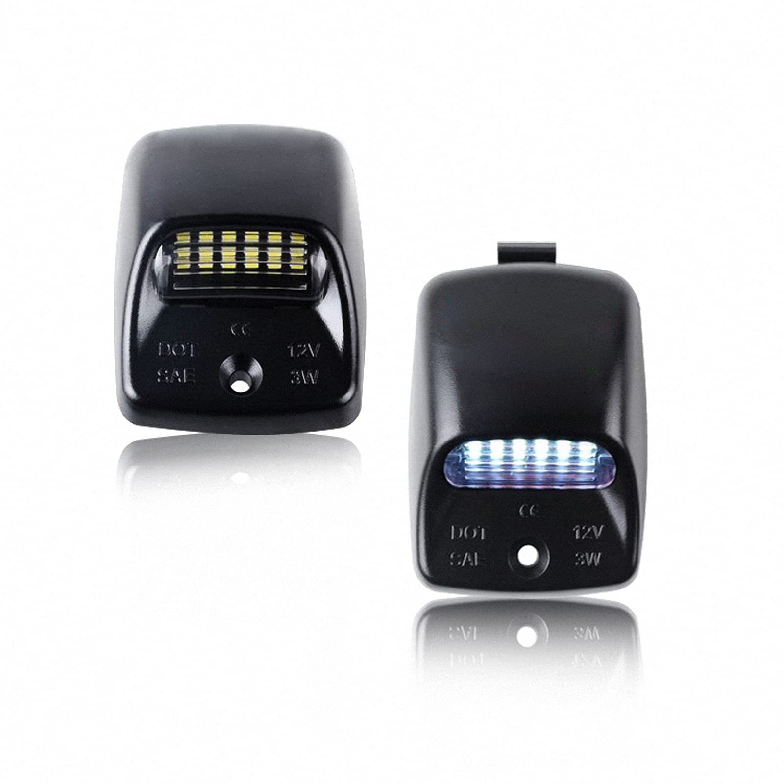 D-Lumina Led License Plate Lights Tag Lamp Assembly Compatible With Toyo-Ta 2005-2015 Tacoma And 2000-2013 Tundra Pickup Truck,