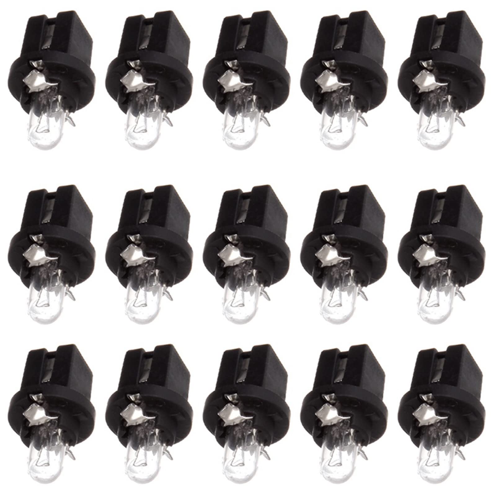 Cciyu 15X White Halogen Bulb Replacement Fit For Mercedes R129 W140 W170 W202 W210 Instrument Cluster/509T T5 Twist Halogen Ligh