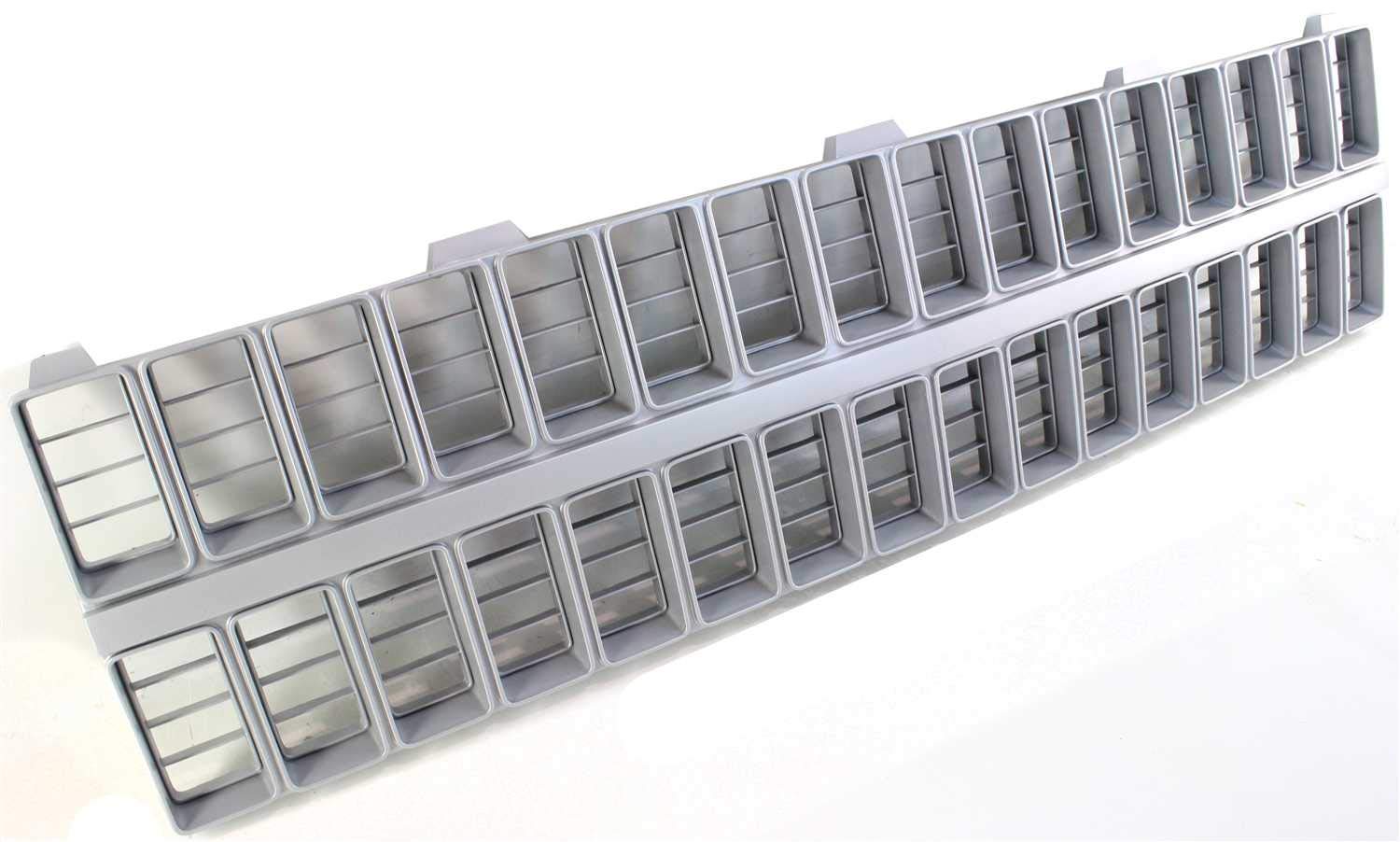 Garage-Pro Grille Assembly for 1981-1982 Chevrolet C10/K10/C20/K20/C30/K30, Silver Shell and Insert, Model JCW6718GP, Plastic