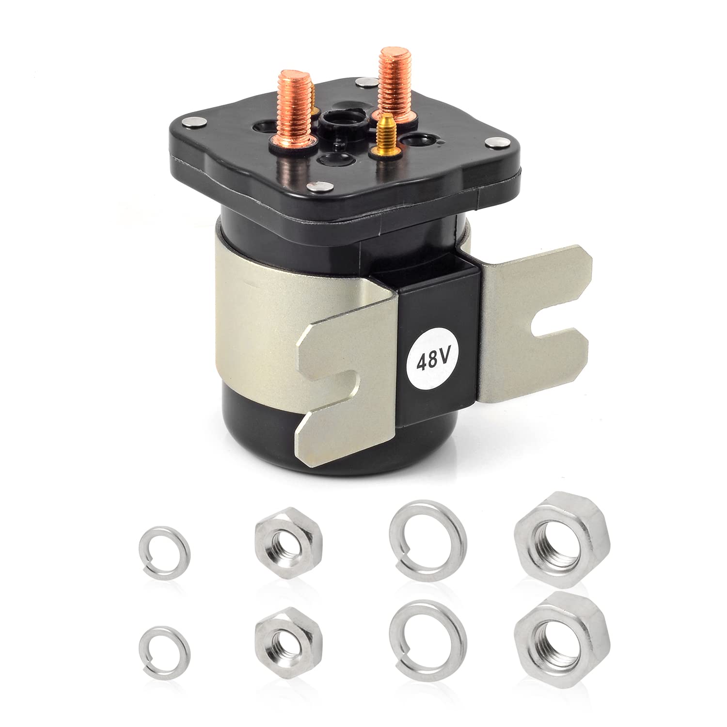 Moto1988 48 Volt 4 Terminal Starter Solenoid Relay For Yamaha 1996-2007 Golf Cart G19-E G22-E Ydre 1995-1998 Club Car Ds & Prece