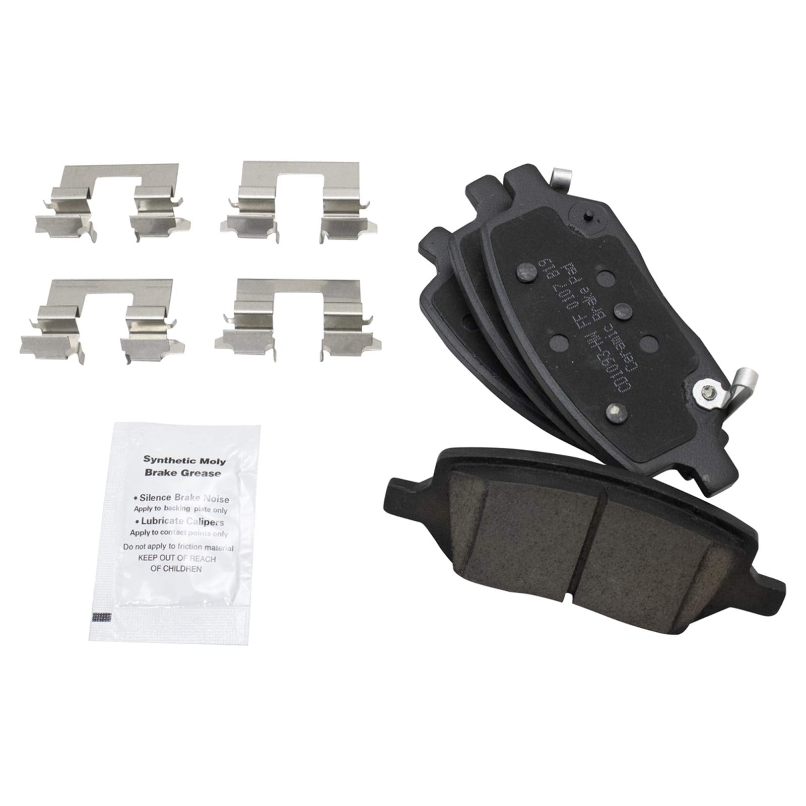 Trq Rear Ceramic Brake Pad & Rotor Kit Fits 2005 Pontiac Montana