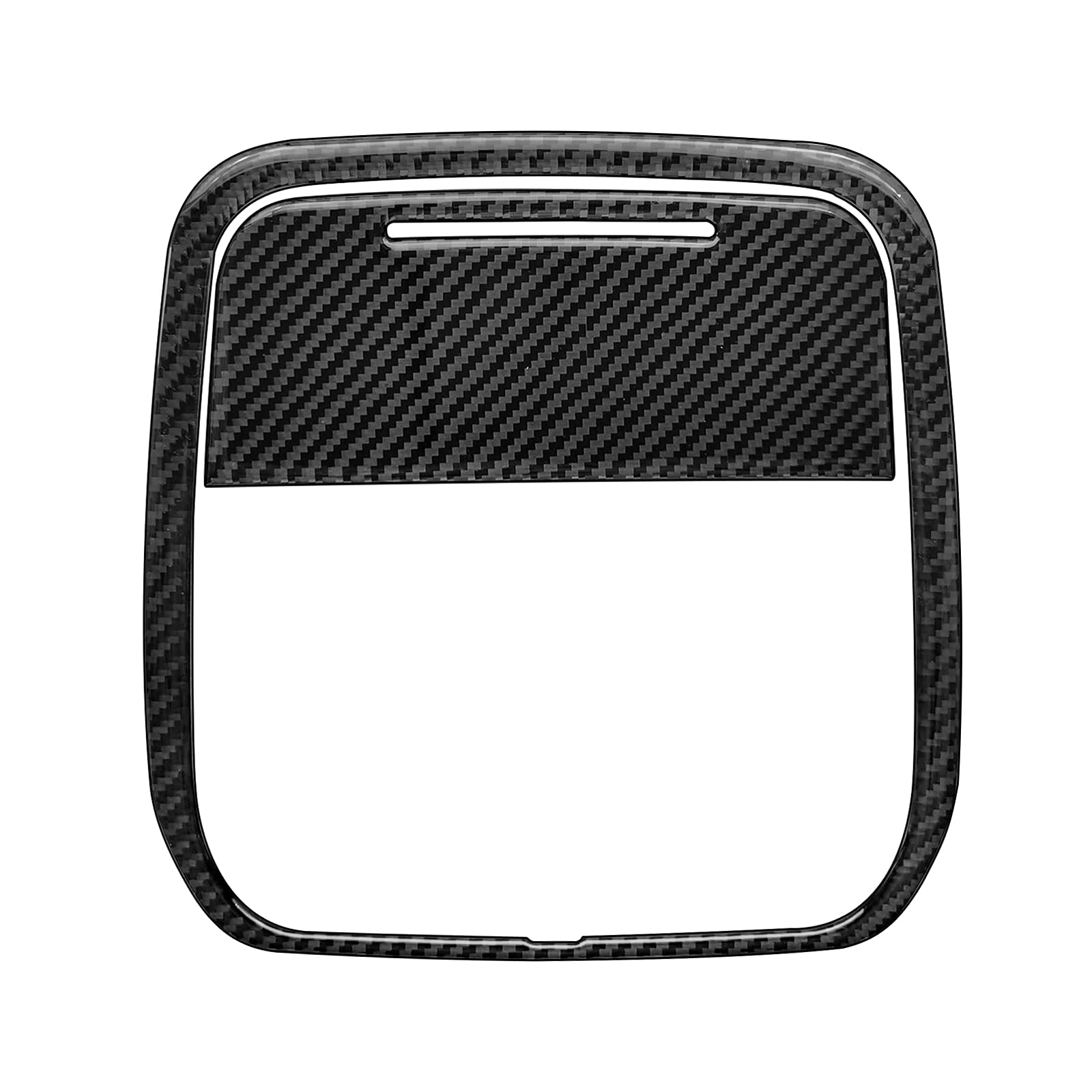 Nuoozy Compatible With Glasses Box Frame Panel Cover Trim Carbon Fiber Interior Accessory For 2020 2021 2022 Ford Explorer Black