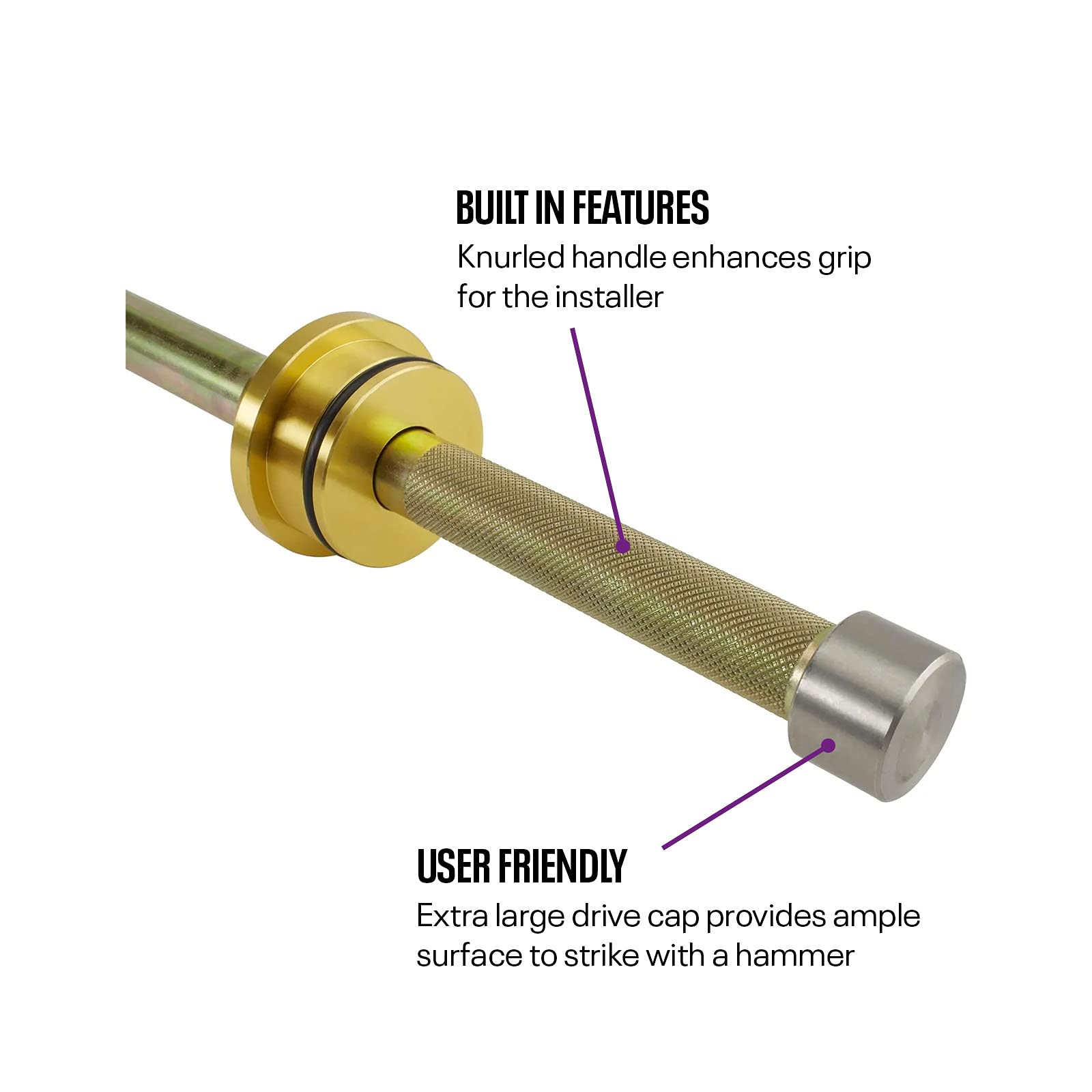 Speedway Motors Camshaft Installation Tool for Small Block Chevy V8 & V6 - Includes O-Rings to Prevent Damage