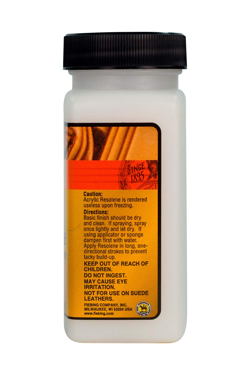 Fiebing's Acrylic Resolene Leather Finisher - Glossy 4 oz, Neutral, Durable, Water Resistant for Boots, Couch, Purse