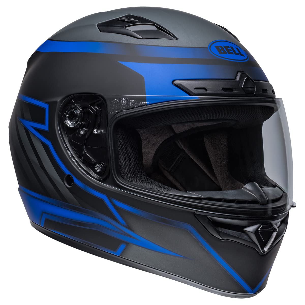 Bell Qualifier Dlx Mips Street Helmet (Riser Matte Black/Blue/Gray - Large)