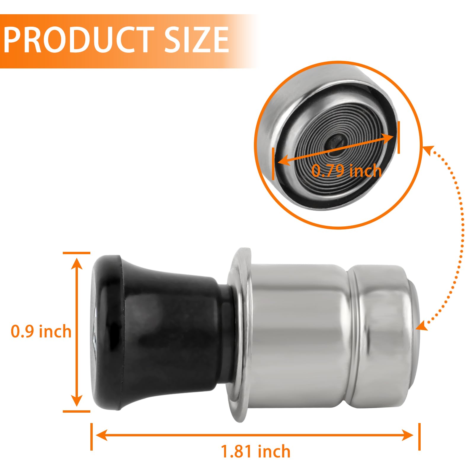 Car Cigarette Lighter, Pop-Out Metal Plastic Construction Cigarette Lighter,12V Auto Cigarette Lighter Plug Replacement Fits For