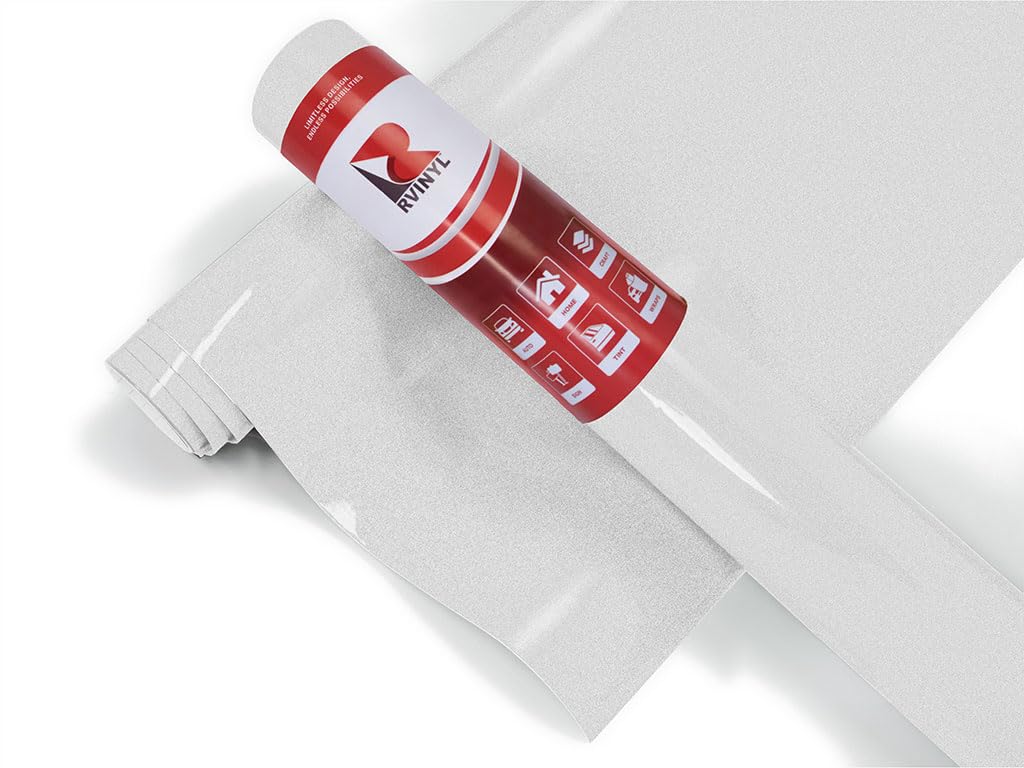3M 1080 Series G120 Gloss White Aluminum - 5Ft X 7Ft - 35Sq Ft - Dual Cast Thick Vinyl Car Wrapping Film - Vehicle Sheet Roll