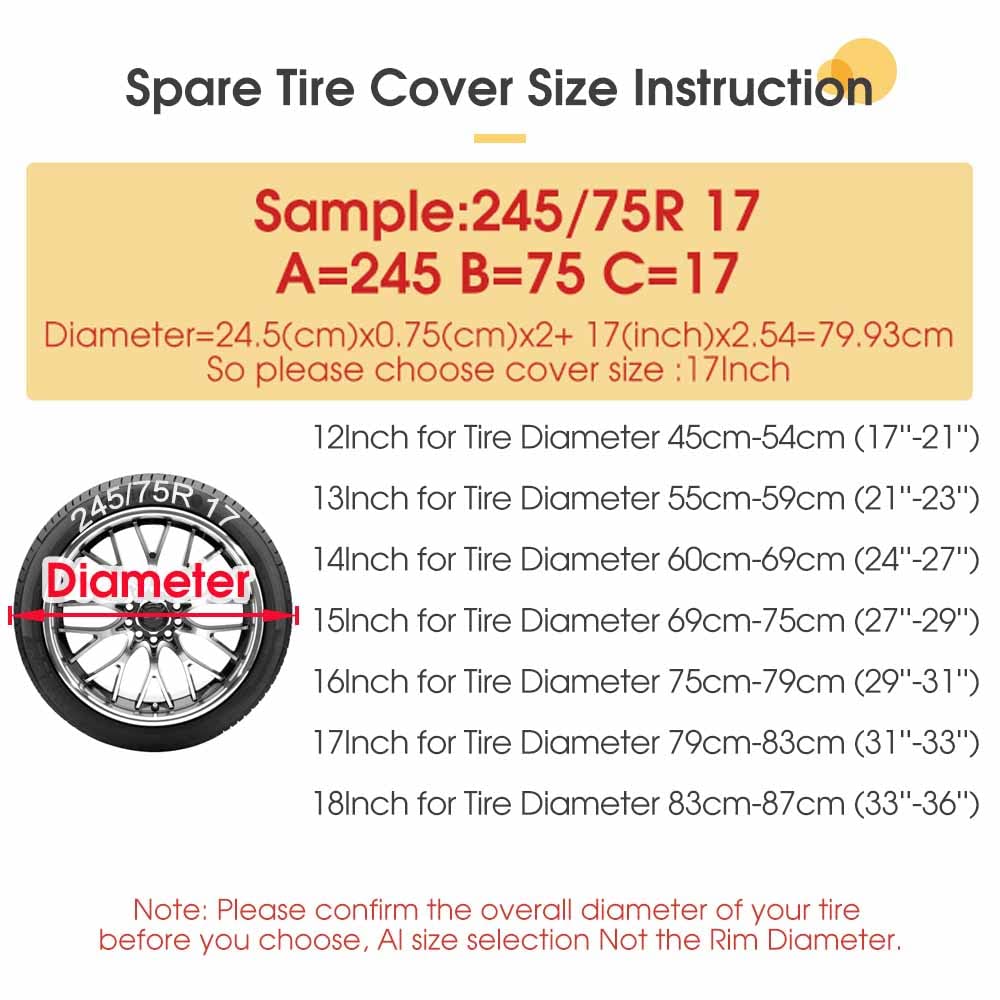Dujiea Sugar Skull Spare Tire Cover with Backup Camera Hole, Universal Wheel Tire Cover Tire Protectors for Jeep Trailer RV Van