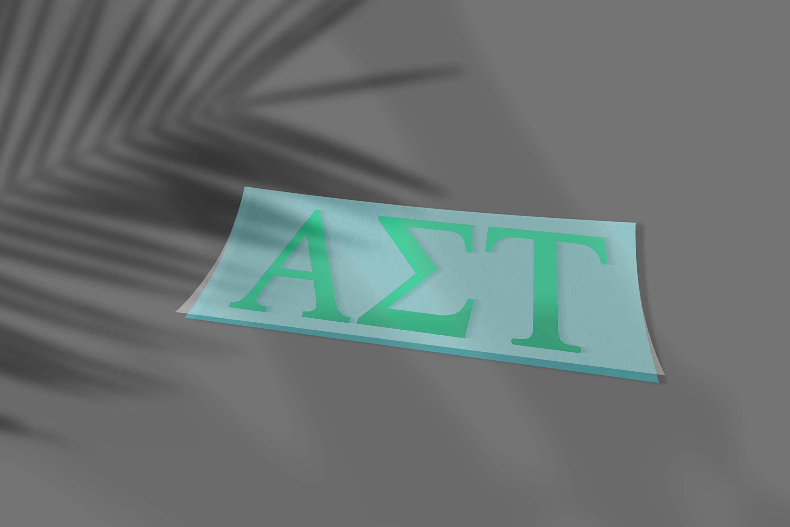 Pro-Graphx Alpha Sigma Tau Greek Sorority Sticker Decal, 2.5 Inches Tall, Mint