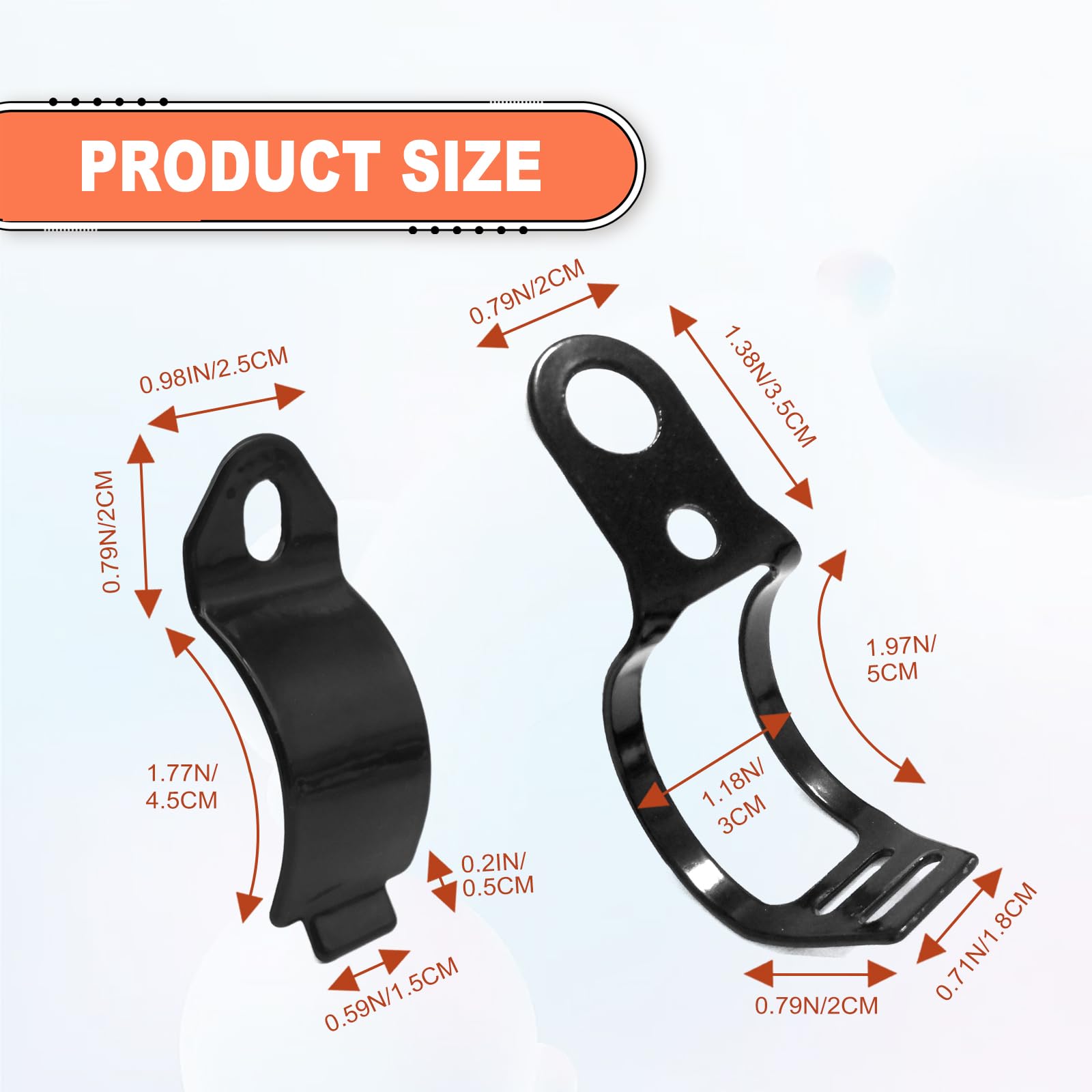 2 Pairs Aluminium Alloy Motorcycle Fork Indicator Brackets, Universal Motorcycle Turn Signal Light Indicator Blinker Mount Brack