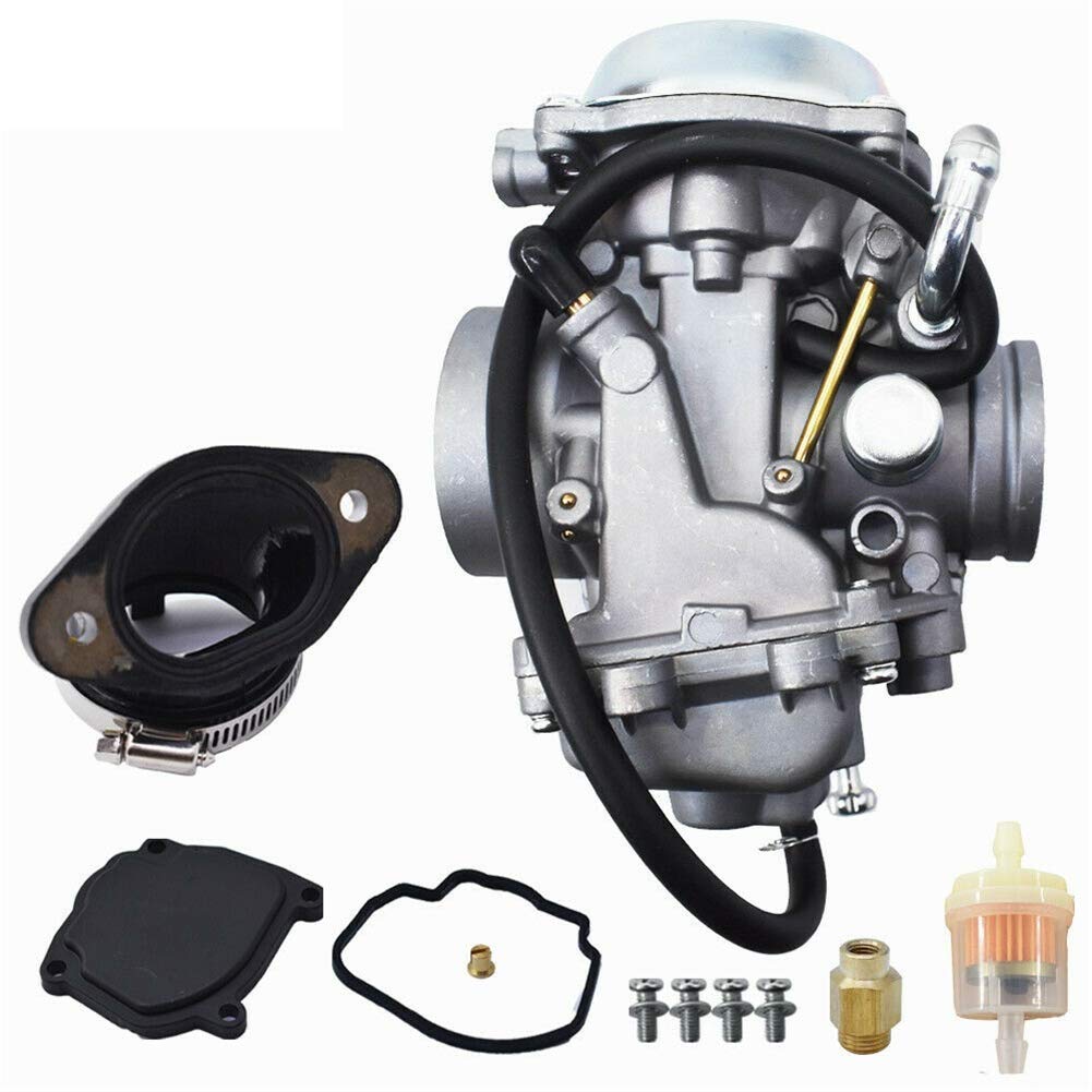 SVKCAR Carburetor for Polaris Hawkeye 400, Ranger 400/425/500, Big Boss 500, Worker 335/500, Model 3131600 with Intake Manifold
