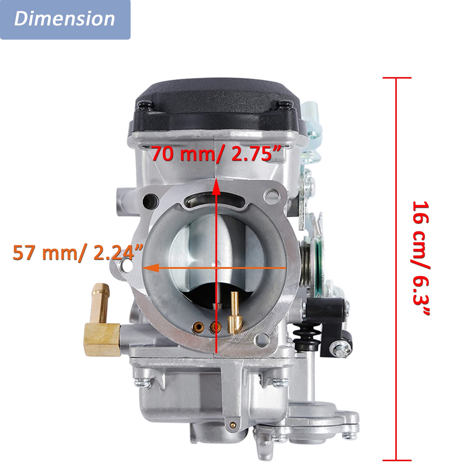 Motorcarb CV40 Carburetor for Harley Davidson Sportster XL883 XL1200, Softail, Dyna, FXR, Road King - Model 27421-99, Includes Fuel Filter