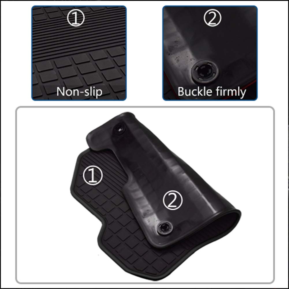 Megiteller Car Floor Mats Custom Fit For Hyundai Sonata 2015 2016 2017 2018 2019/2016-2020 Kia Optima Odorless Washable Heavy Du