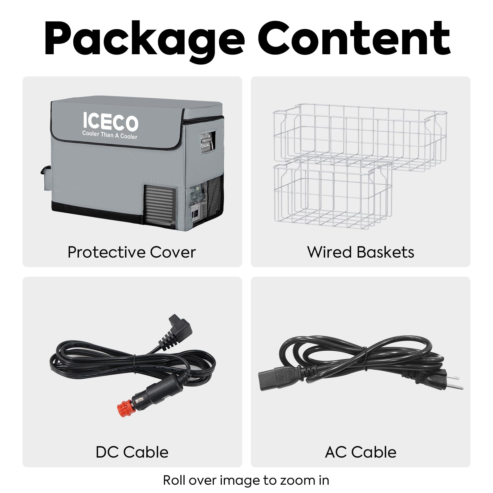Iceco Vl45 Portable Refrigerator With Secop Compressor, 45 Liters Platinum Compact Refrigerator, Dc 12/24V, Ac 110-240V, 0? To 5