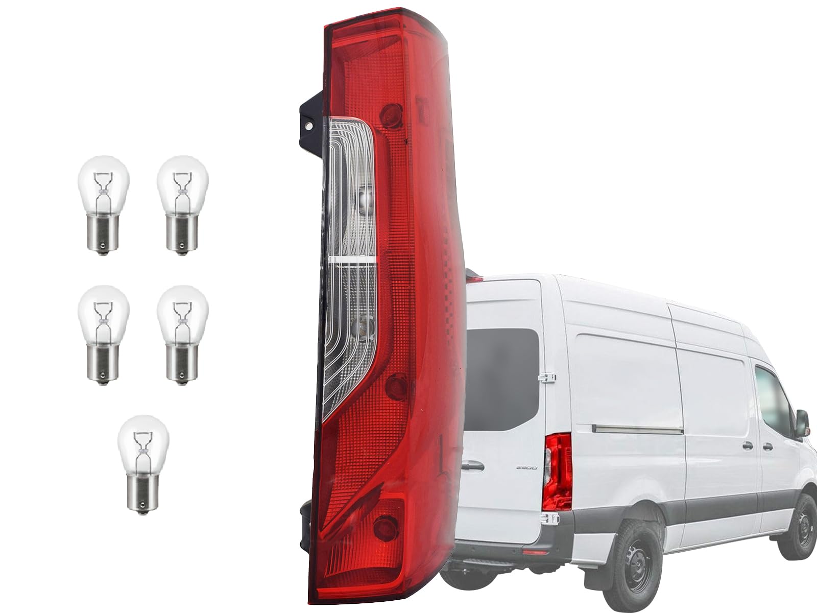 Auto Parts Avenue APA Replacement for Tail Lights 2019-2025 Sprinter 1500 2500 3500 4500 with Bulb Passenger Right Side 91082003