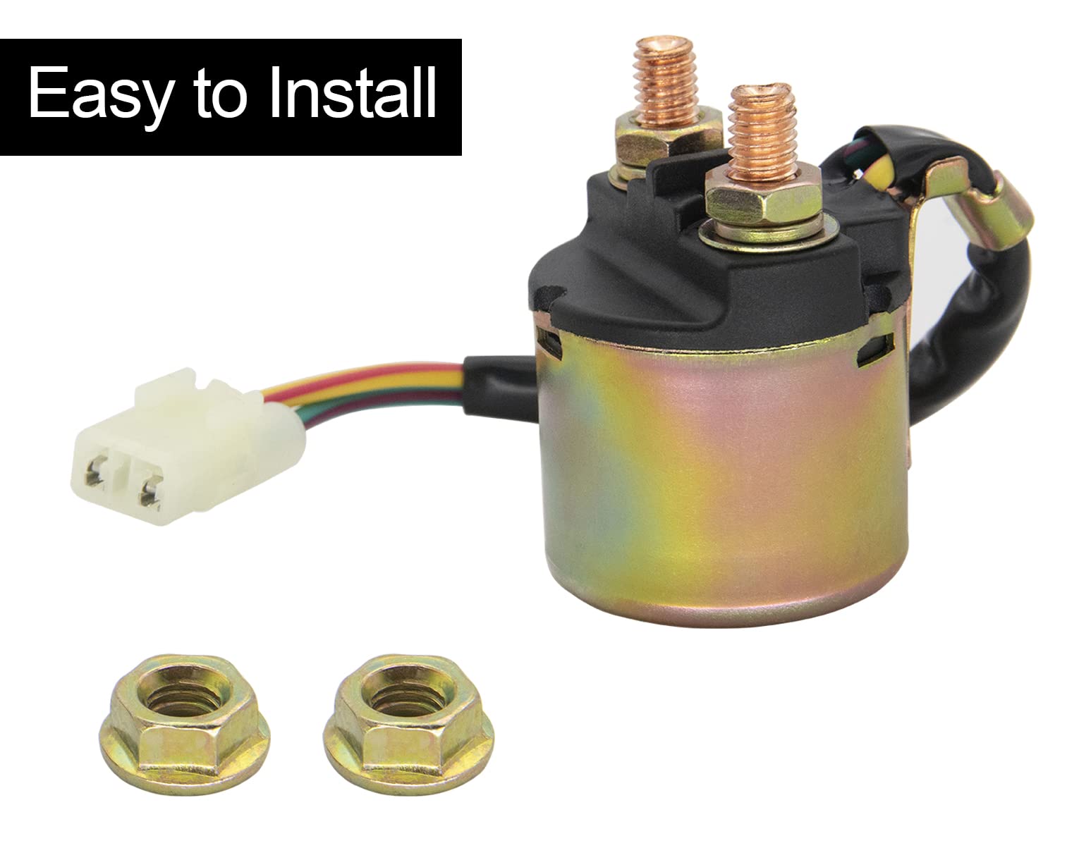 2Pcs Starter Solenoid Relay Compatible For Honda Trx90 Trx300 Trx350 Trx400 Trx420 Trx450 Trx450Es Trx500 Trx650 Trx680 Fourtrax