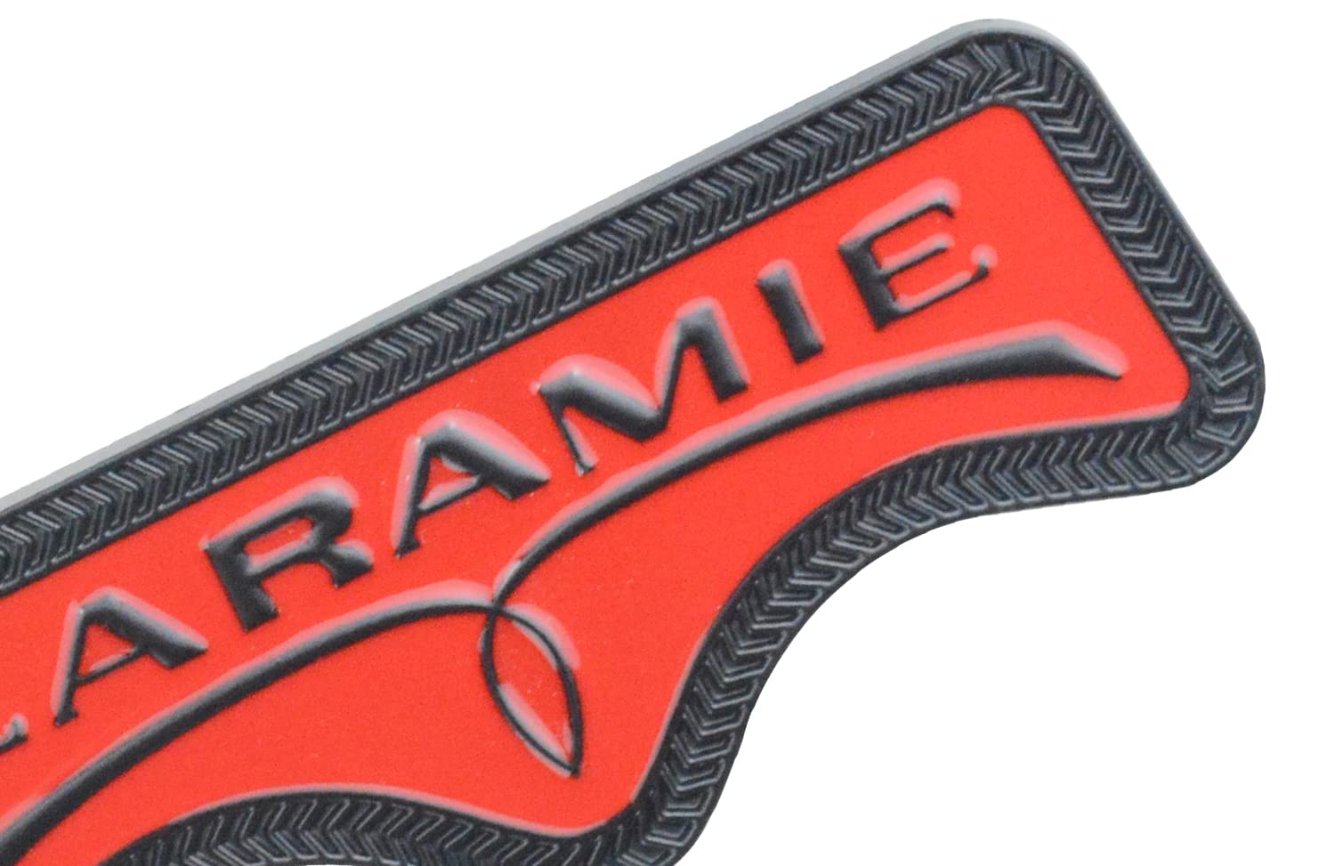 EmbRoom 3D LARAMIE Badge Nameplate Tailgate Sticker Decal Replacement for Ram 1500/2500/3500 - Chrome, Acrylonitrile Butadiene Styrene