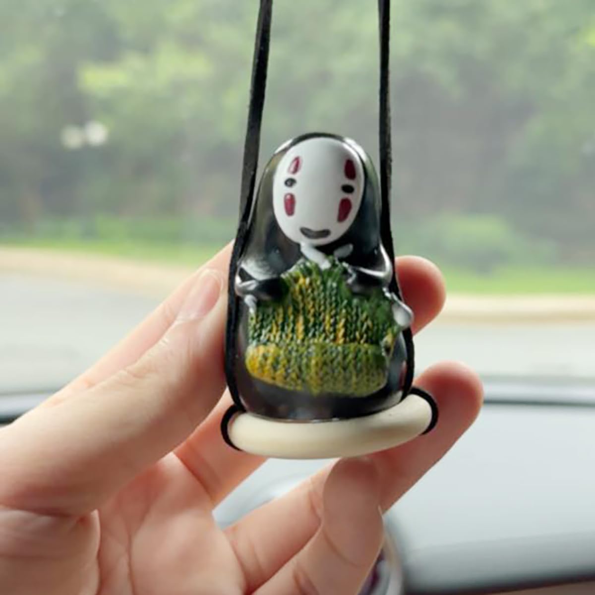 Anime Car Accessories Of No Face Man Car Pendant Hanging Swing, For Car Rear View Mirror Accessories Decoration Car Accessories