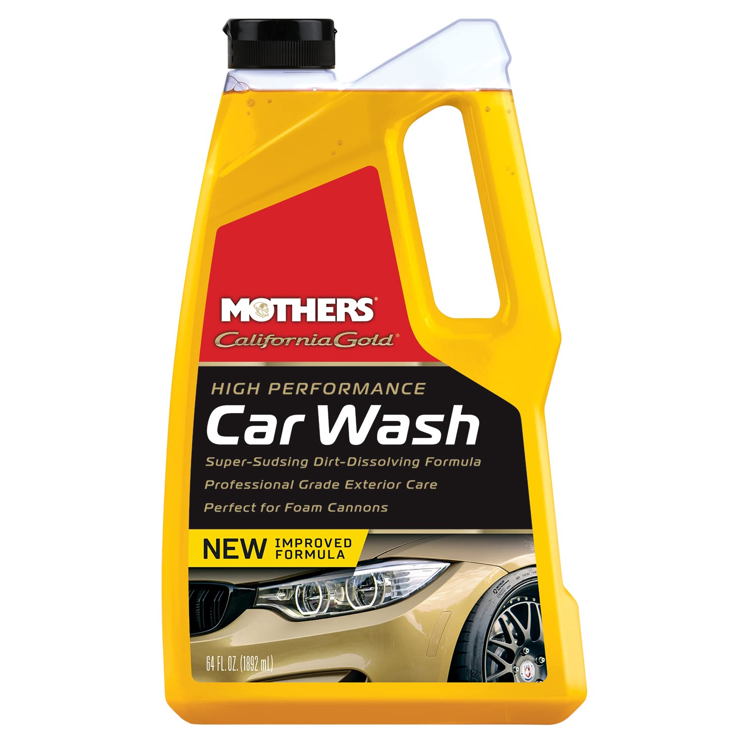 Mothers California Gold Car Wash - 64 oz., Model 05664, Premium Car Cleaning Solution