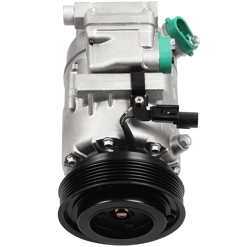 cciyu Air Conditioning Compressor for Hyundai Sonata 2006-2008 for Hyundai Santa Fe 2.7L 2007-2009 Replaces AC Compressor for Ca
