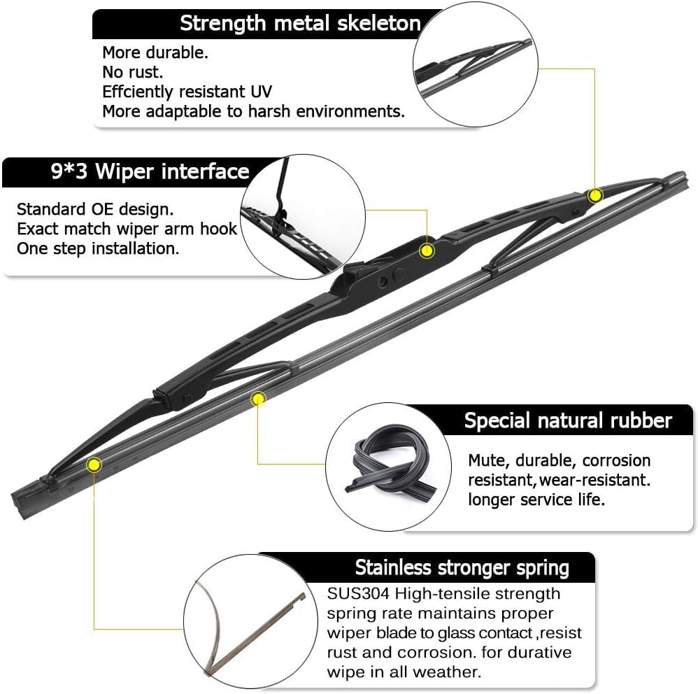 Oem Windshield Wiper Blade Replacement For Chevy Chevrolet Traverse 2018 2019 2020 20221 2022 2023 Gmc Acadia 2017-2023 Original