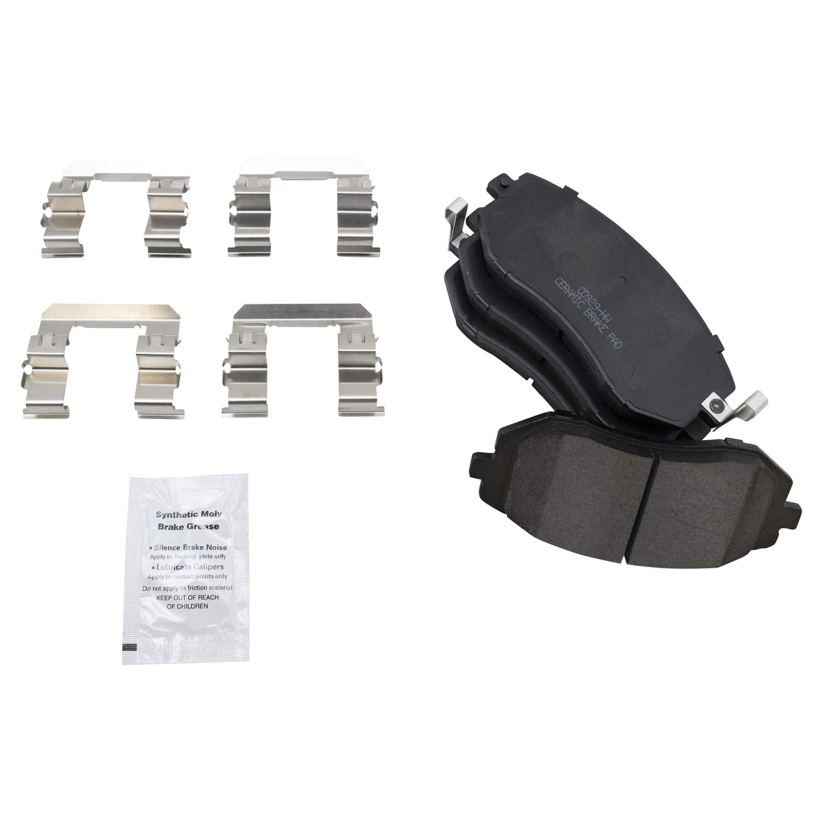Trq Front Brake Pad & Rotor Kit Brake Pads Brake Rotor Ceramic Premium G-Coated Compatible With 2004-2006 Subaru Baja 2009-2010
