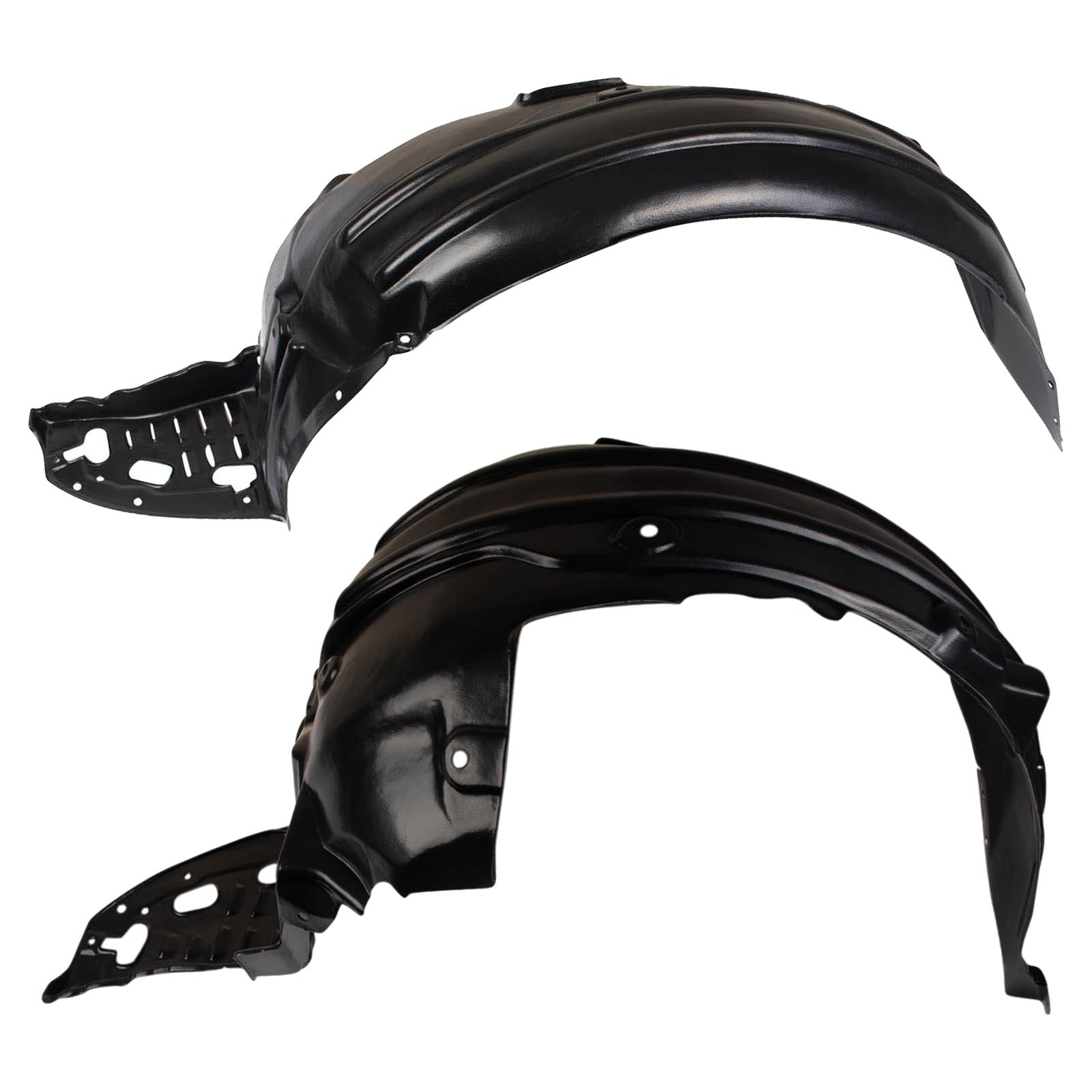 Trq Inner Fender Liner Set Compatible With 2009-2011 Acura Tl Ac1248126 Ac1249126