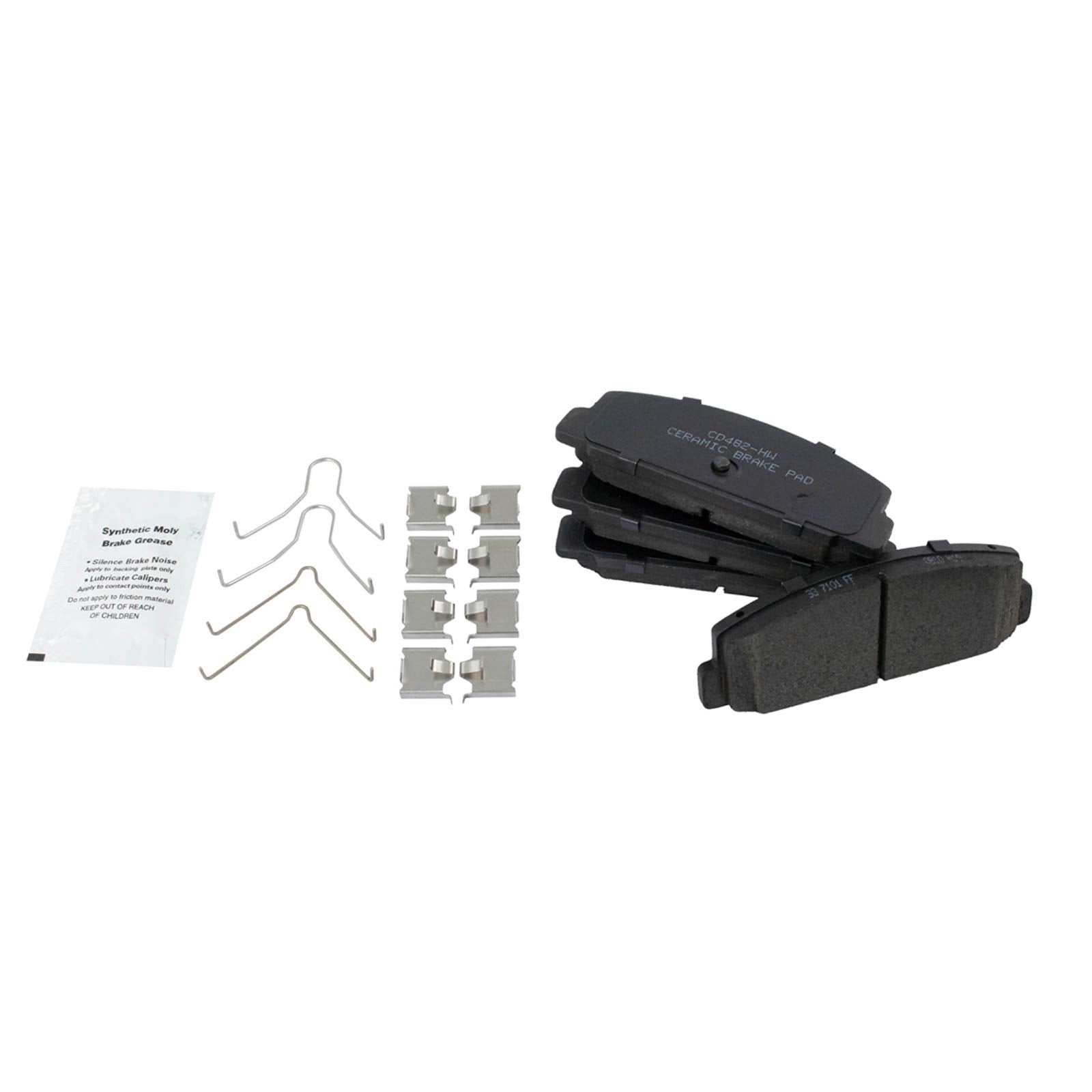 Trq Front And Rear Brake Pad & Rotor Kit Brake Pads Brake Rotor Ceramic Compatible With 2003 Mazda Protege