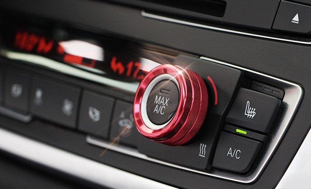 Xotic Tech Center Console Ac Climate Control Radio Volume Knob Ring Covers Compatible With Bmw 1 2 3 3Gt 4 Series F20 F22 F30 F3