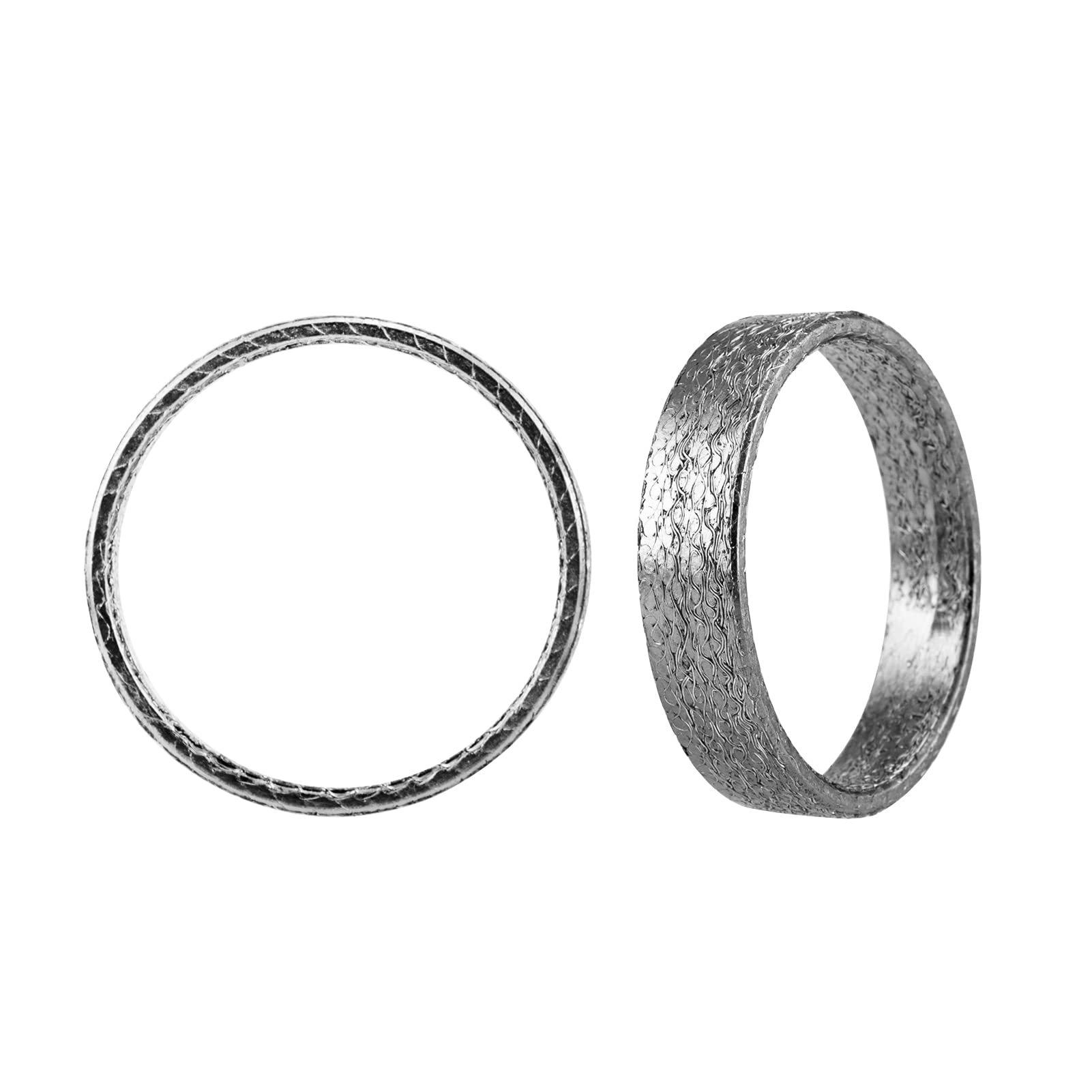 Mofun Exhaust Gasket Compatible with 1984-2024 Harley Big Twin and Sportster Models,Dyna,Touring,Softail,etc,1 Pair 2pcs,Made of