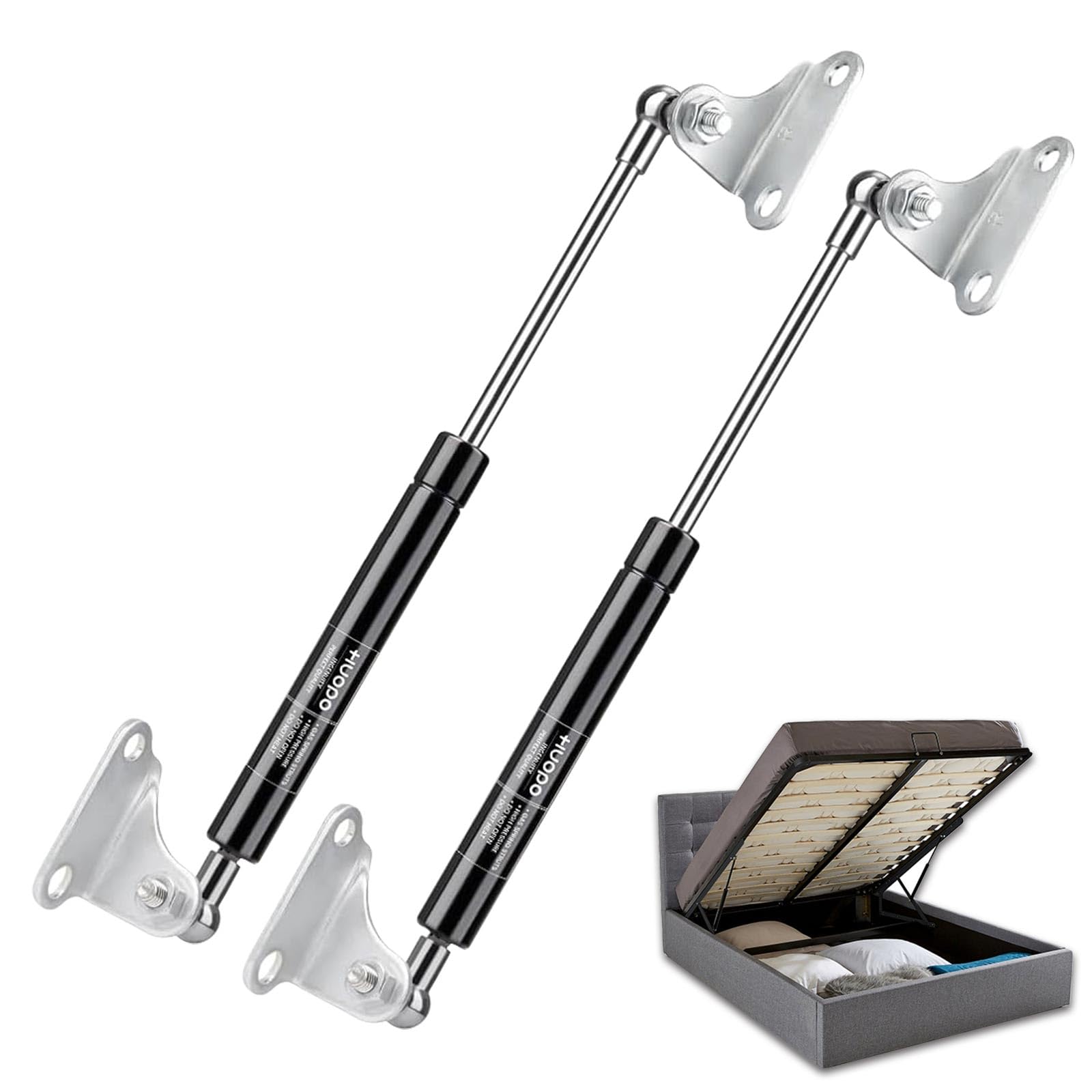 Huopo 17 Inch 22.5 Lb/100 N Gas Shock Strut Spring Lift Support For Rv Bed Door Storage Cover Lids Shed Window Custom Tool Box L