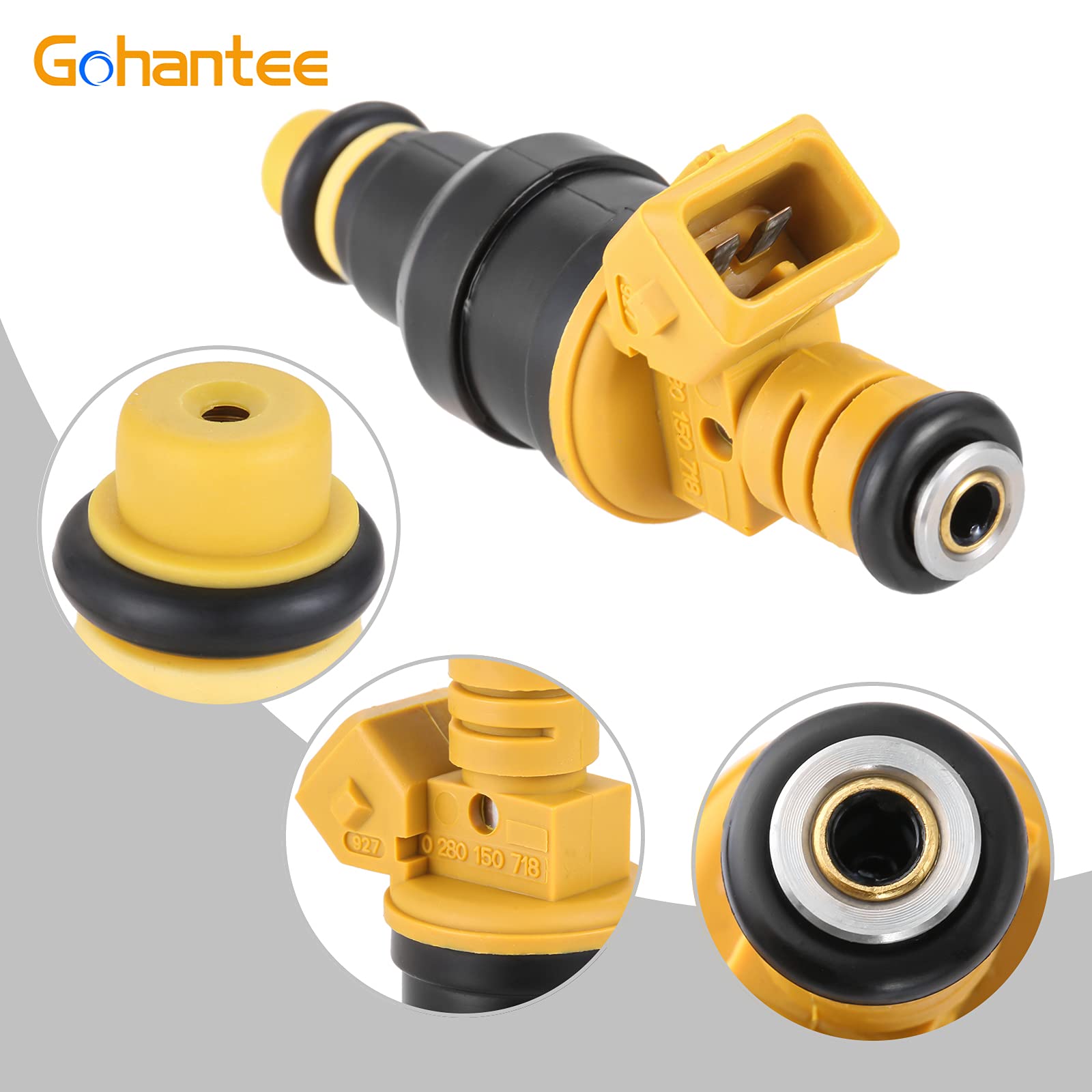 0280150718 Fuel Injector Replacement for Ford Compatible with F150 F250 F350 E150 E250 Mustang Expedition Lincoln Mercury 4.6L 5
